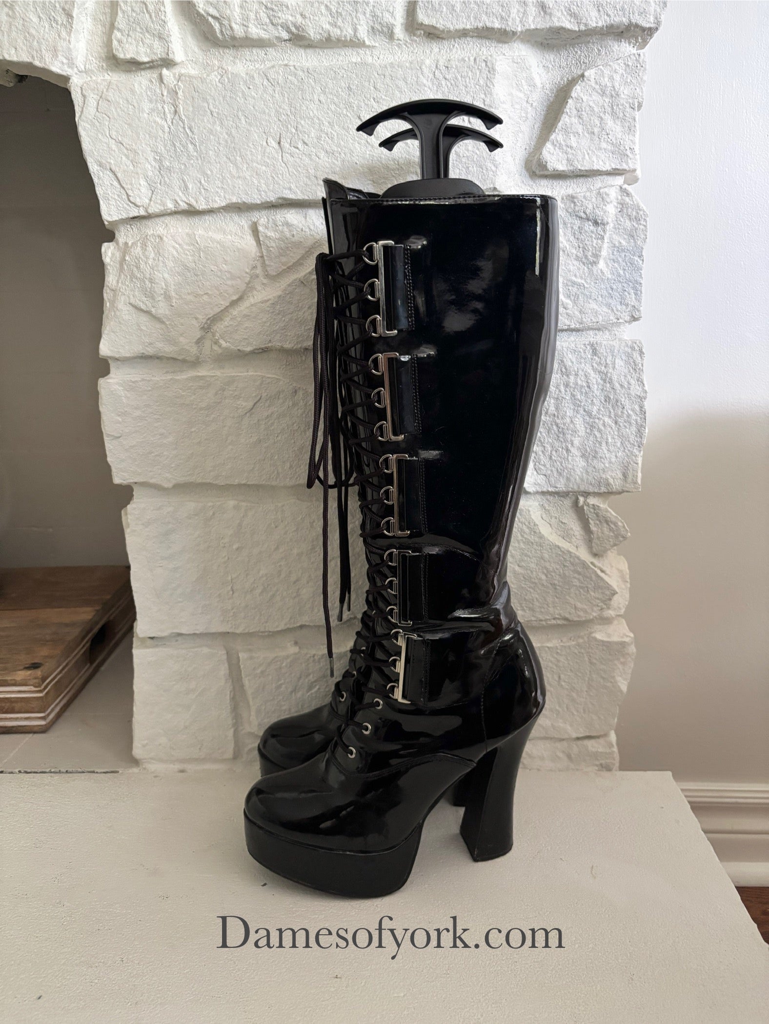 Pleaser Electra Lace-Up Boots