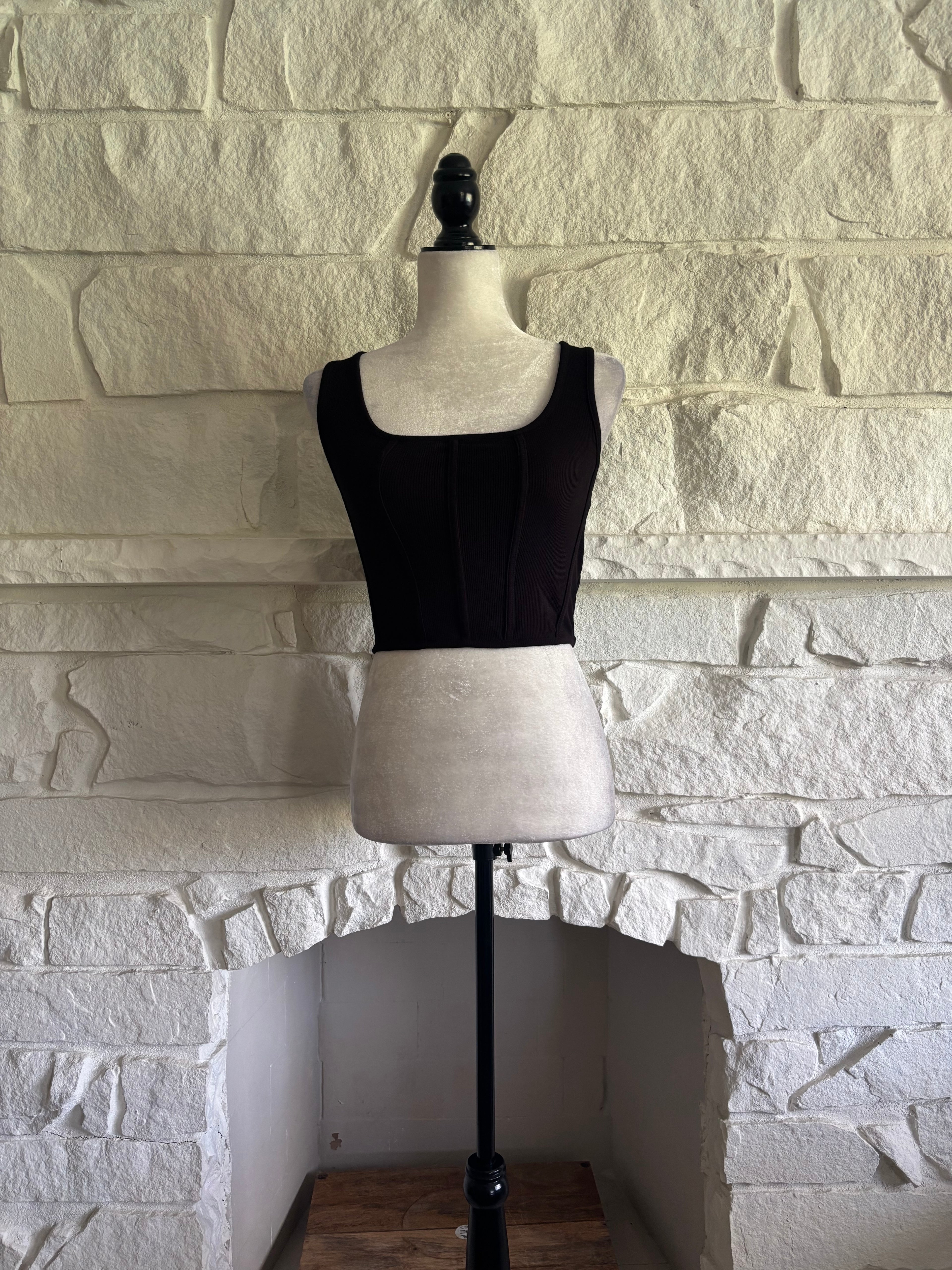 Structured Jersey Crop Top