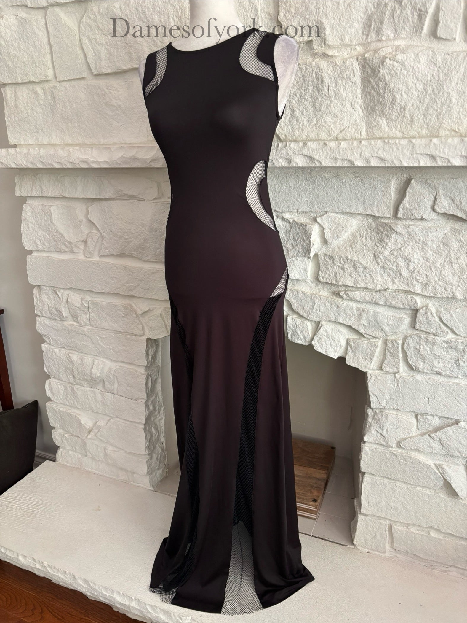 Cut to Black Maxi Dress