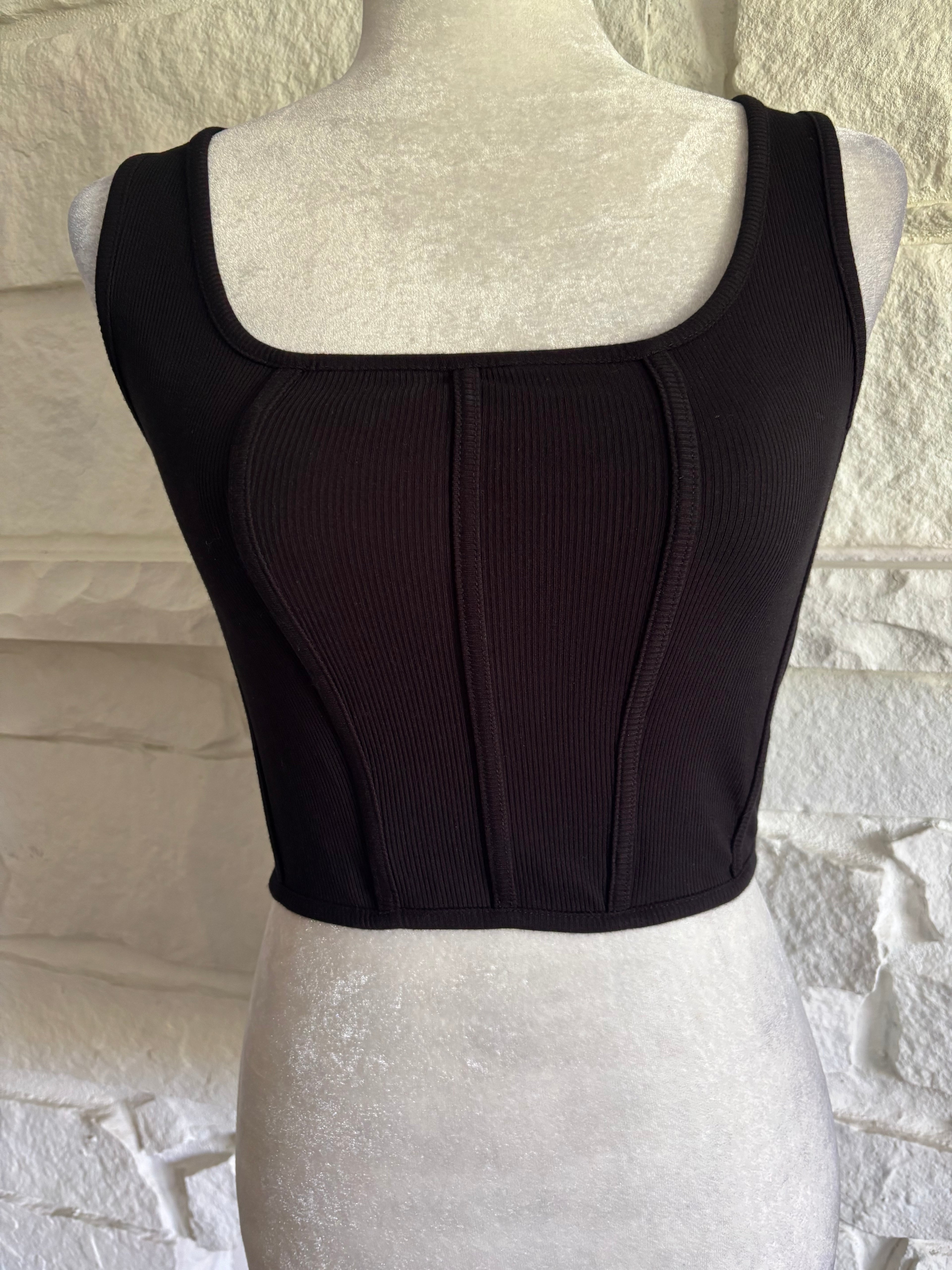 Structured Jersey Crop Top