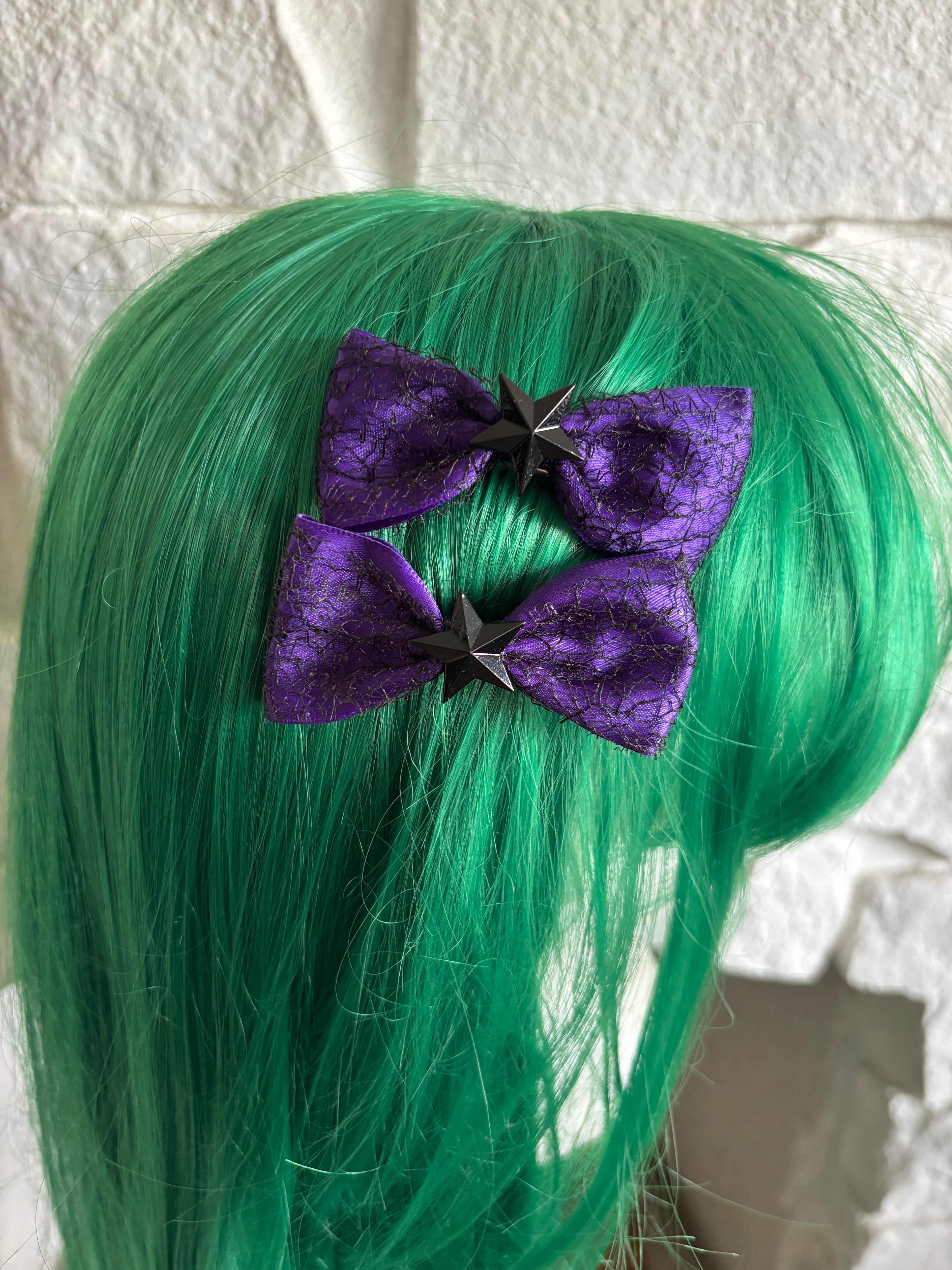 Purple Hair Bows