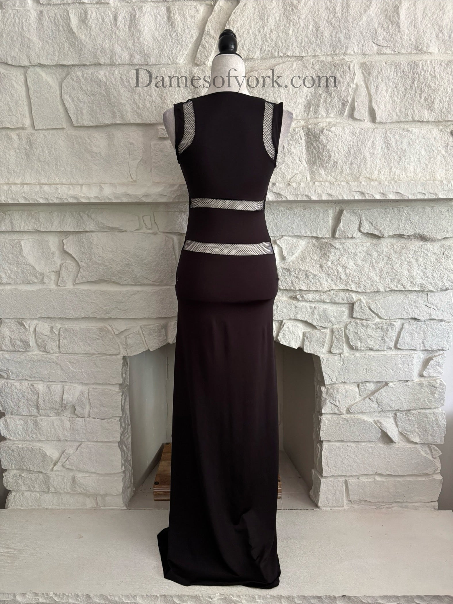 Cut to Black Maxi Dress