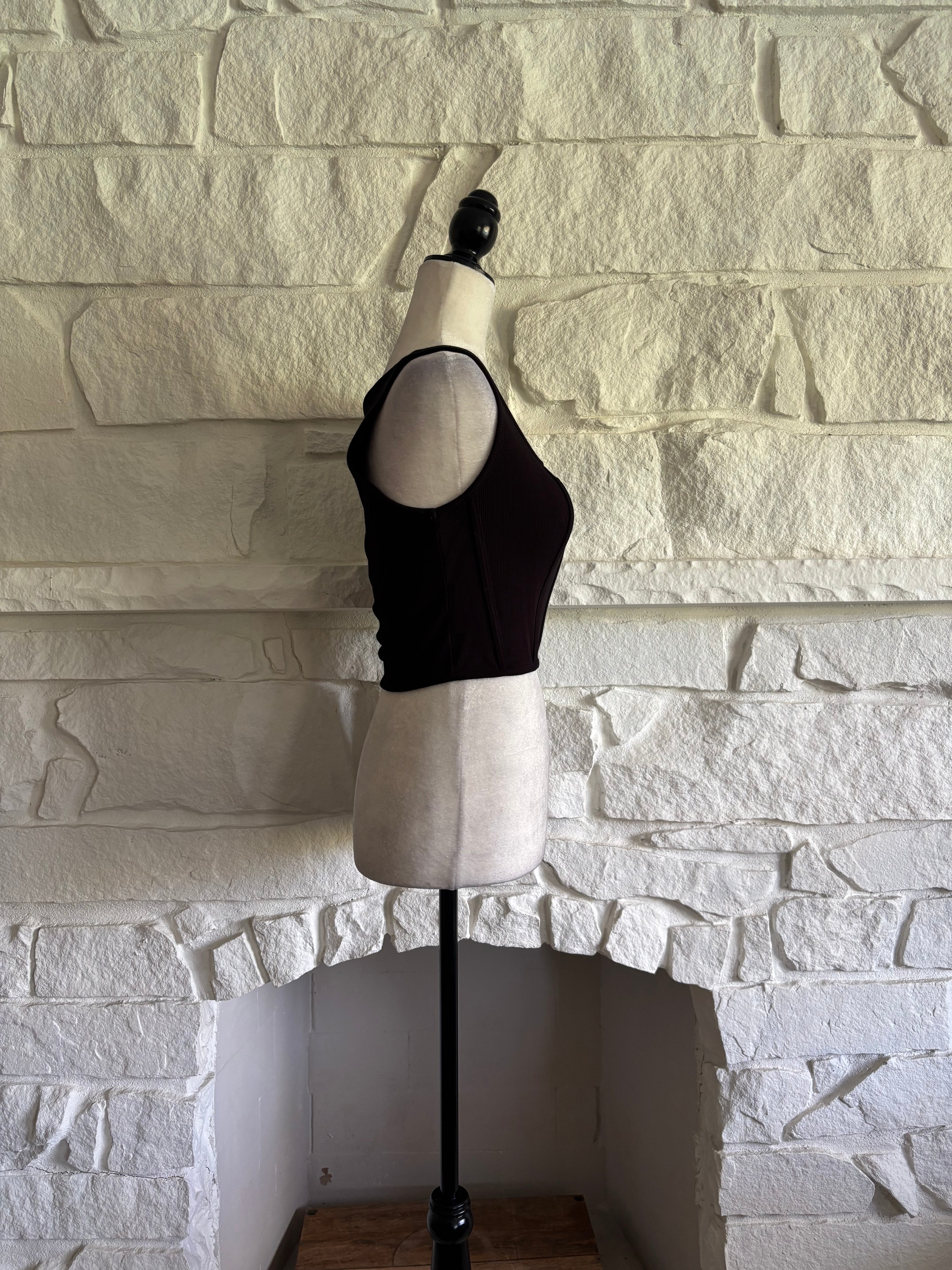 Structured Jersey Crop Top