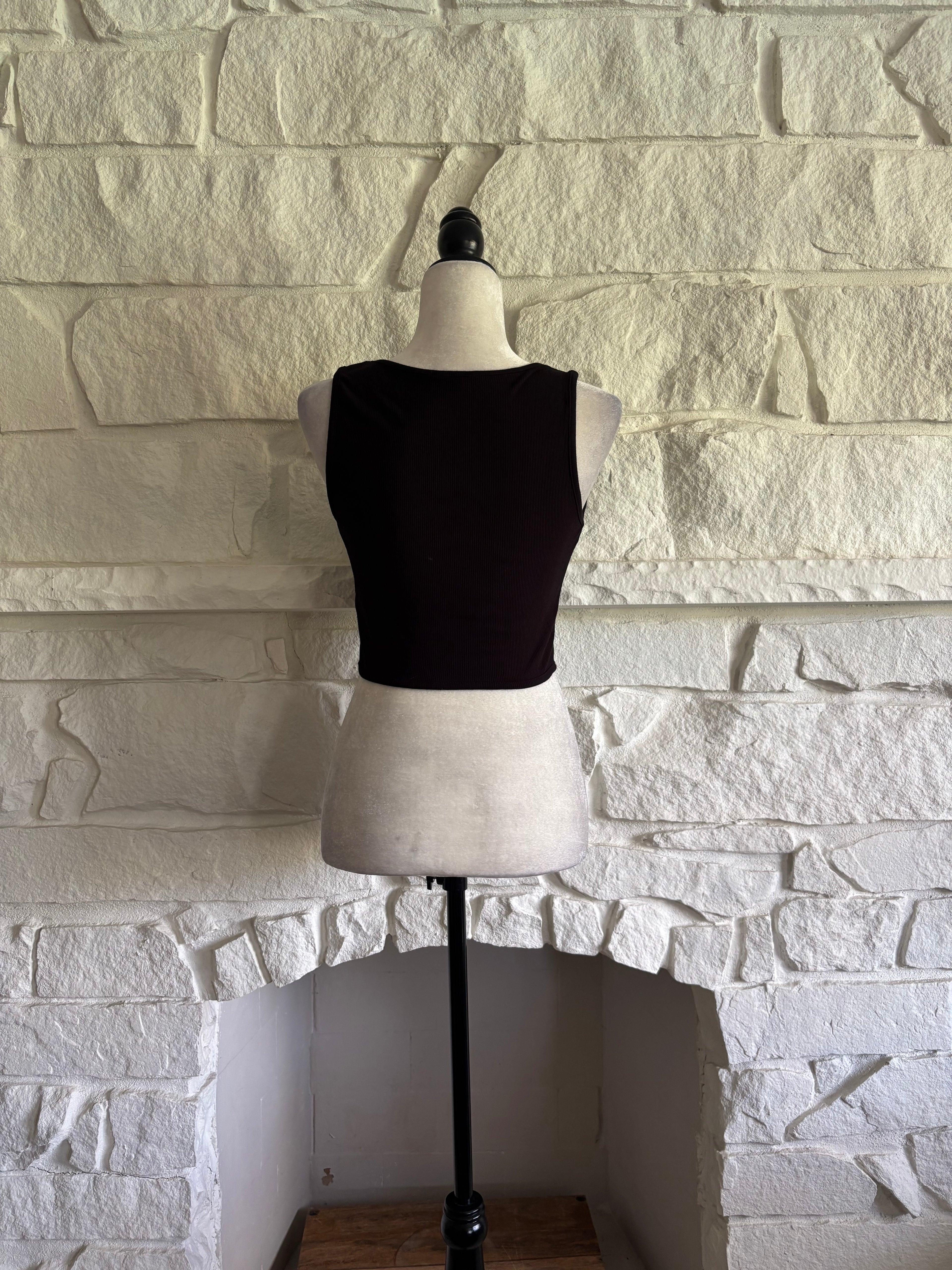 Structured Jersey Crop Top