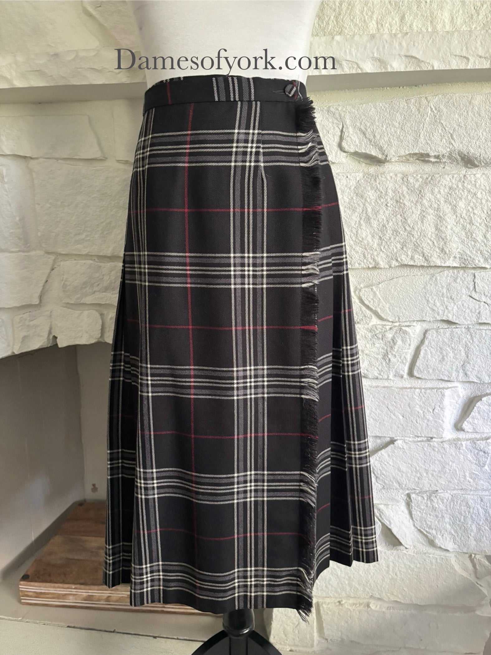 Fireside Plaid Wrap Skirt