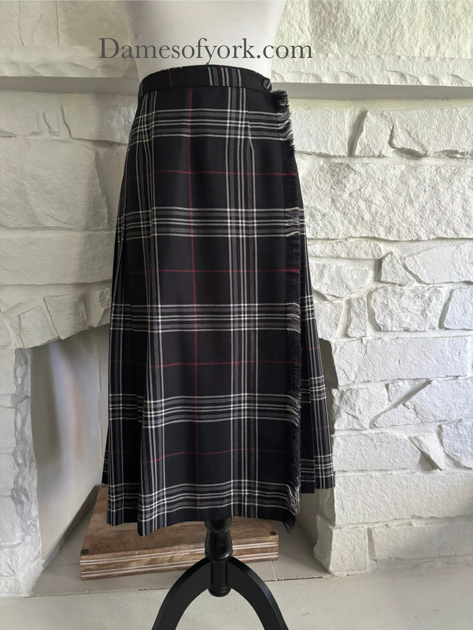 Fireside Plaid Wrap Skirt