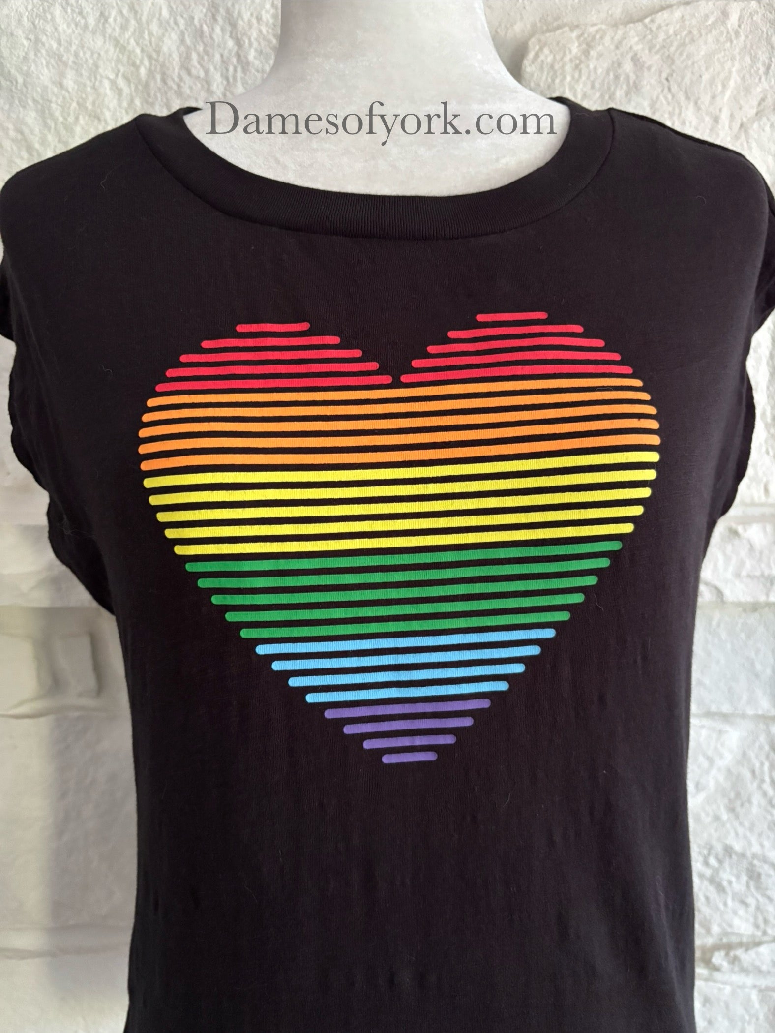 Dark & Proud Rainbow Heart Tee