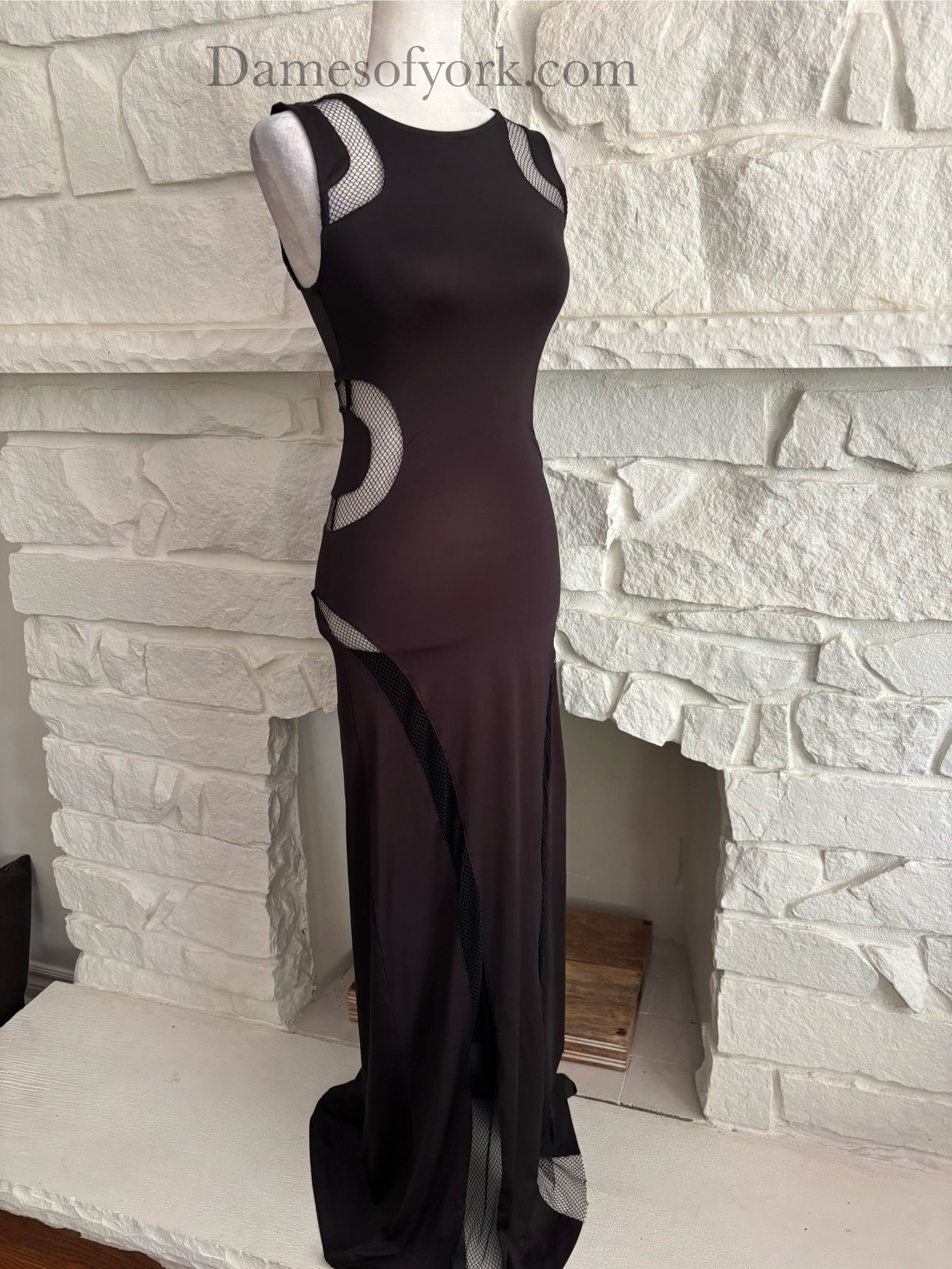 Cut to Black Maxi Dress