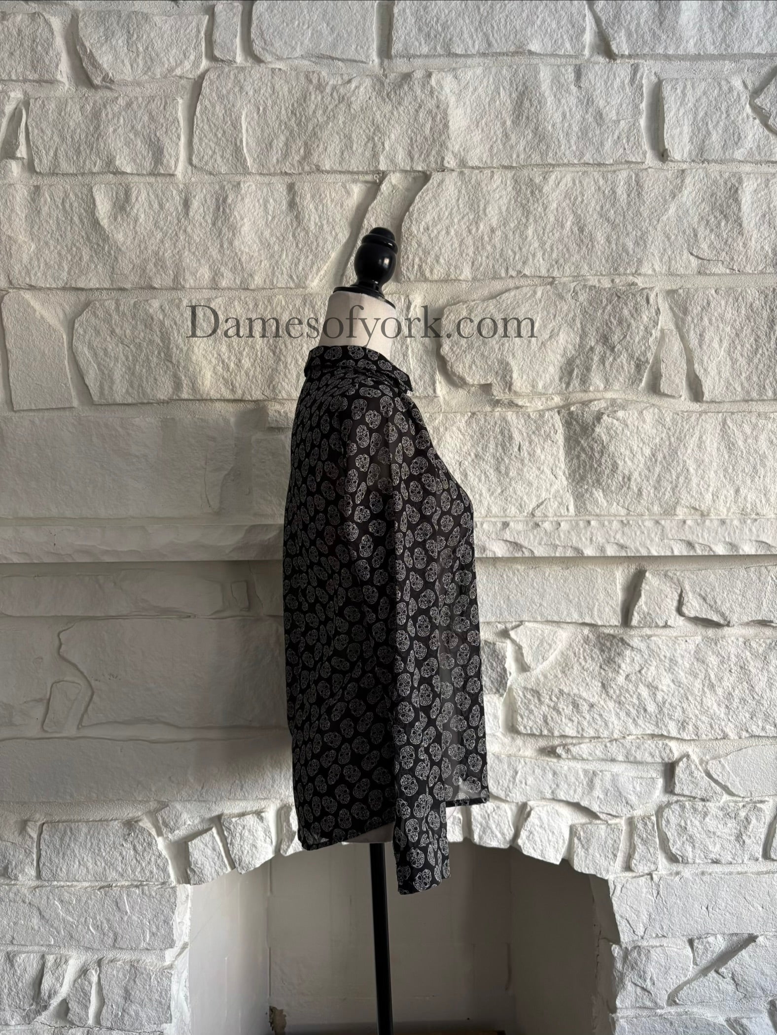 Gilded Sugar Skull Blouse