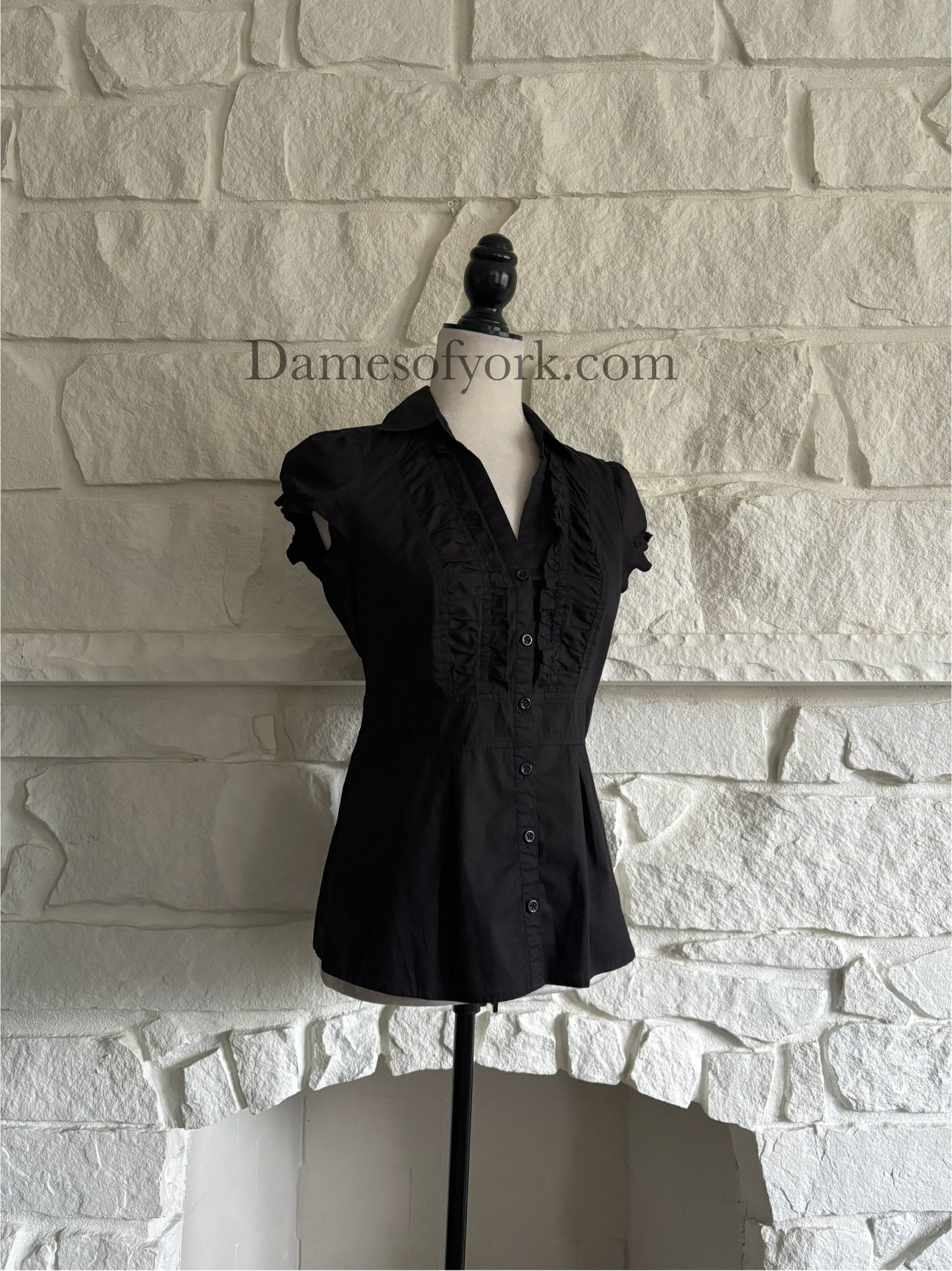 Raven Ruffle Blouse
