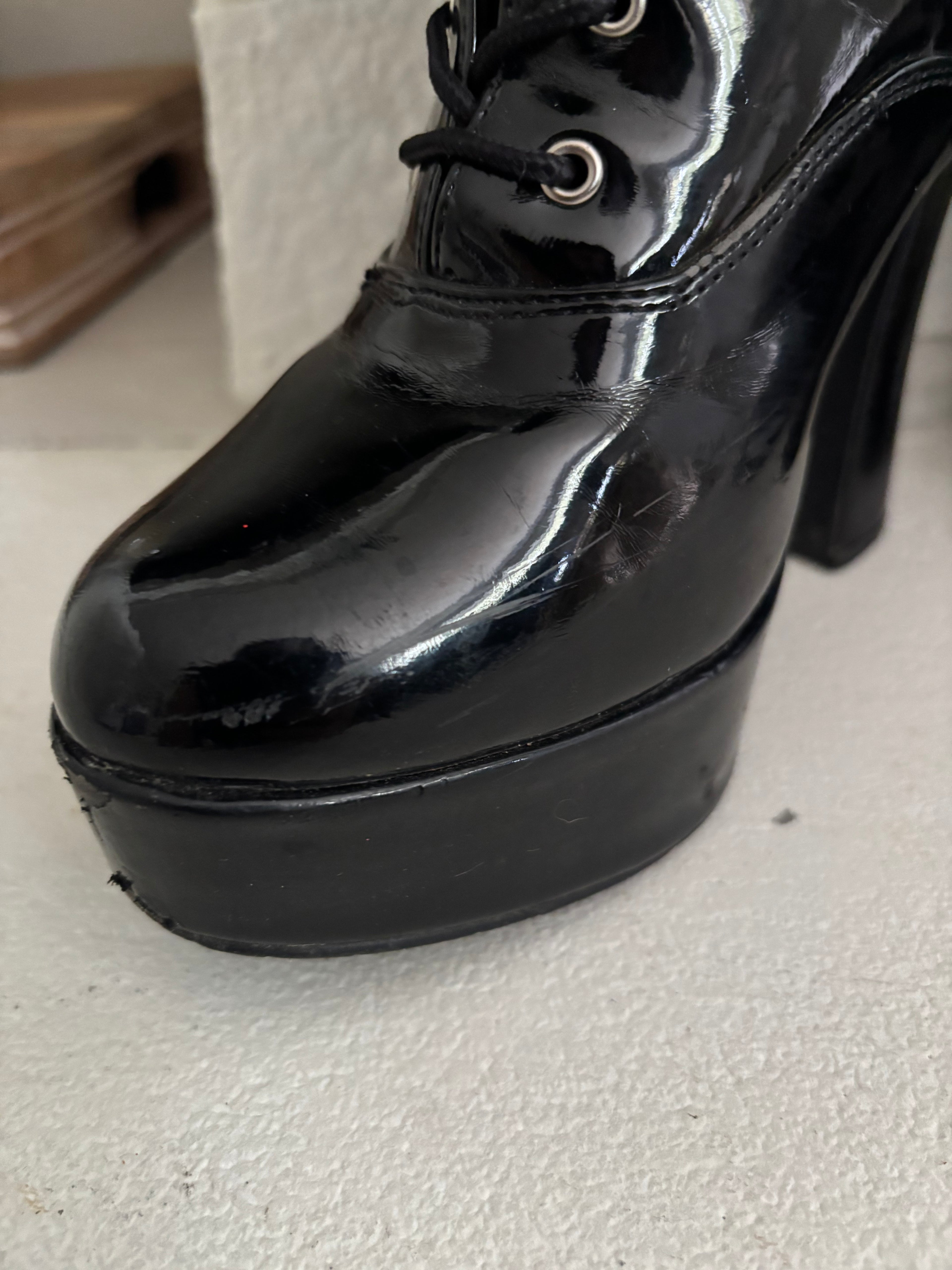 Pleaser Electra Lace-Up Boots