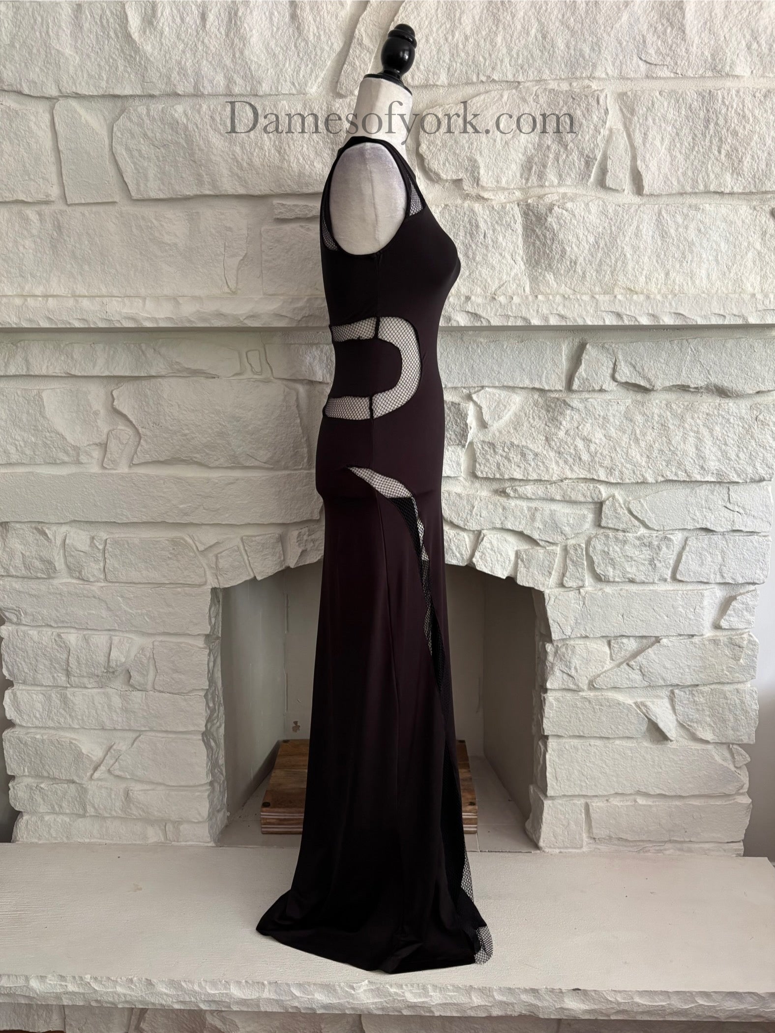 Cut to Black Maxi Dress