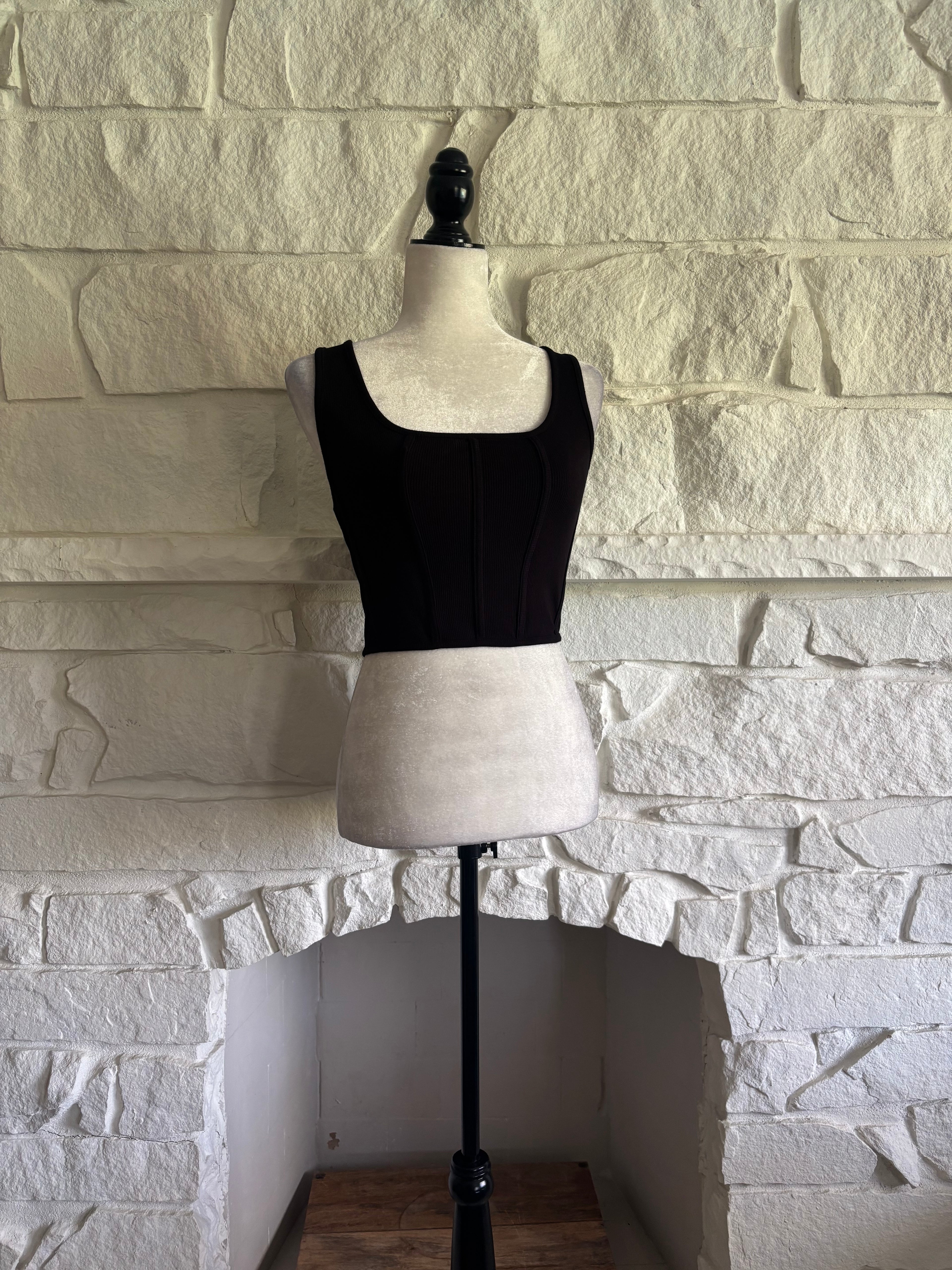 Structured Jersey Crop Top