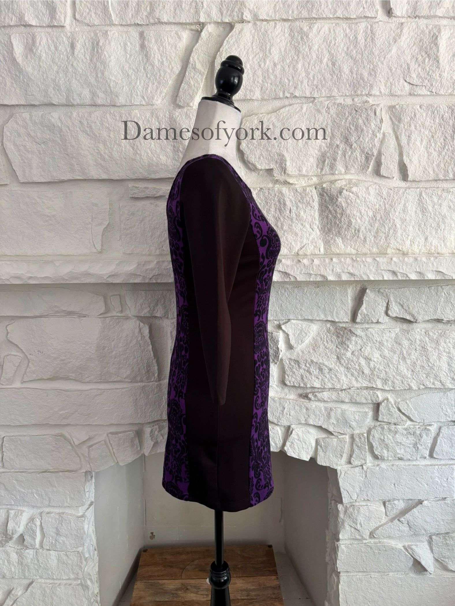 Purple Damask Dress