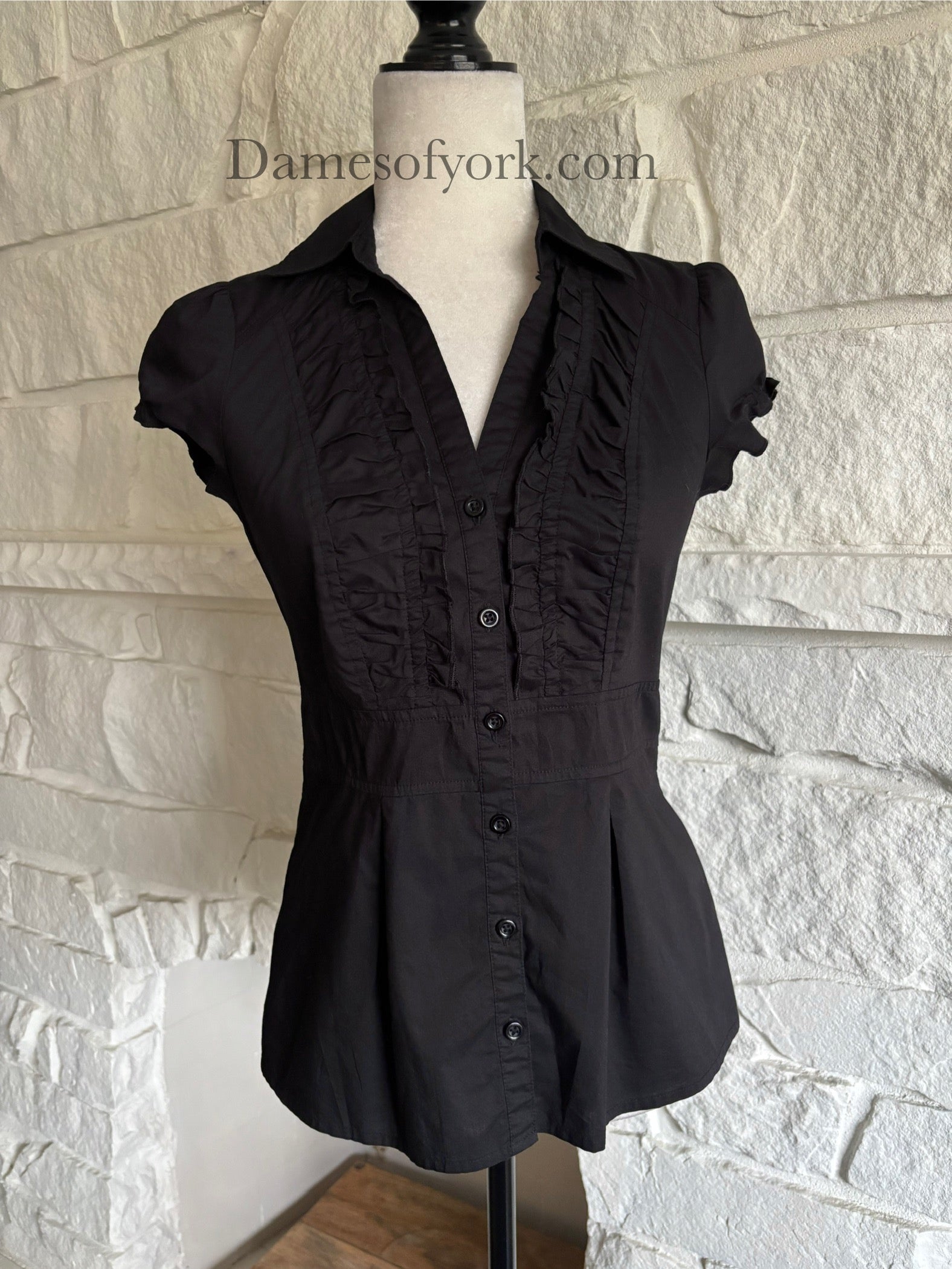 Raven Ruffle Blouse