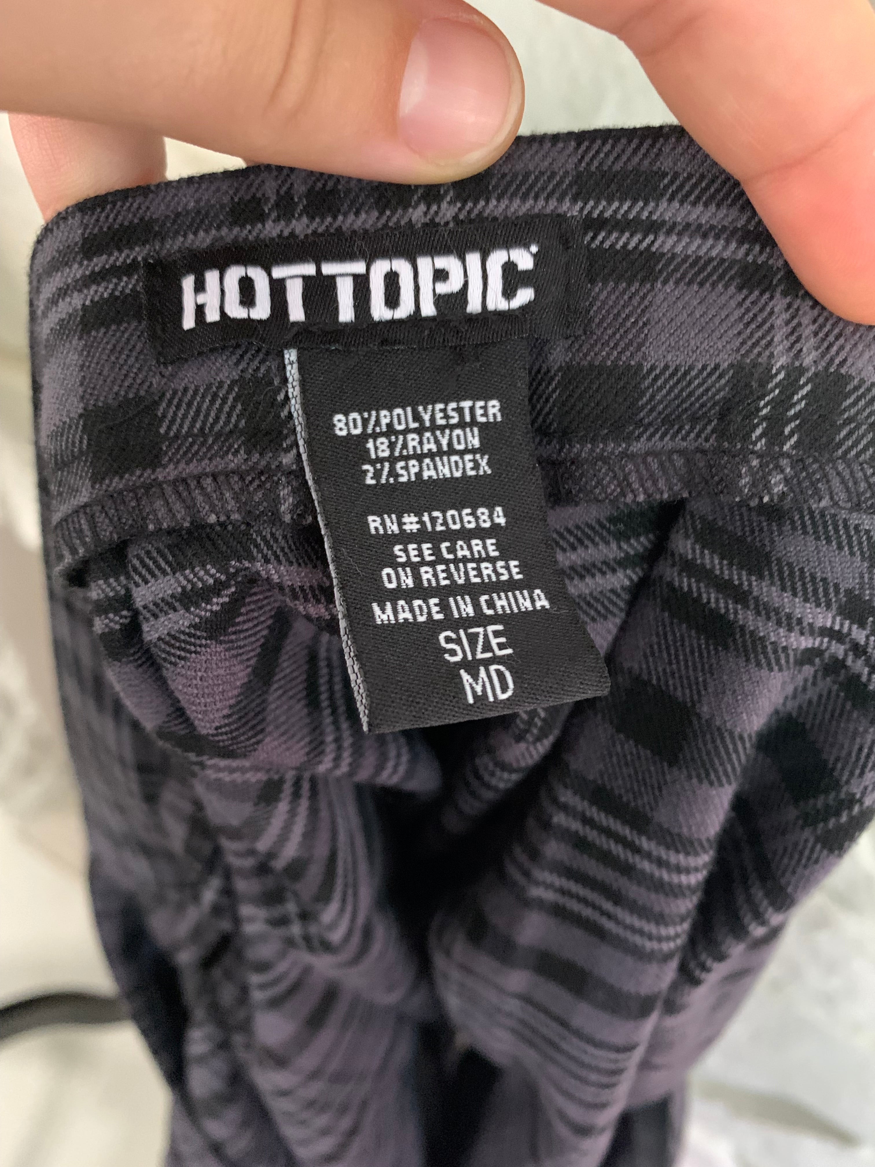 Plaid Suspender Skirt