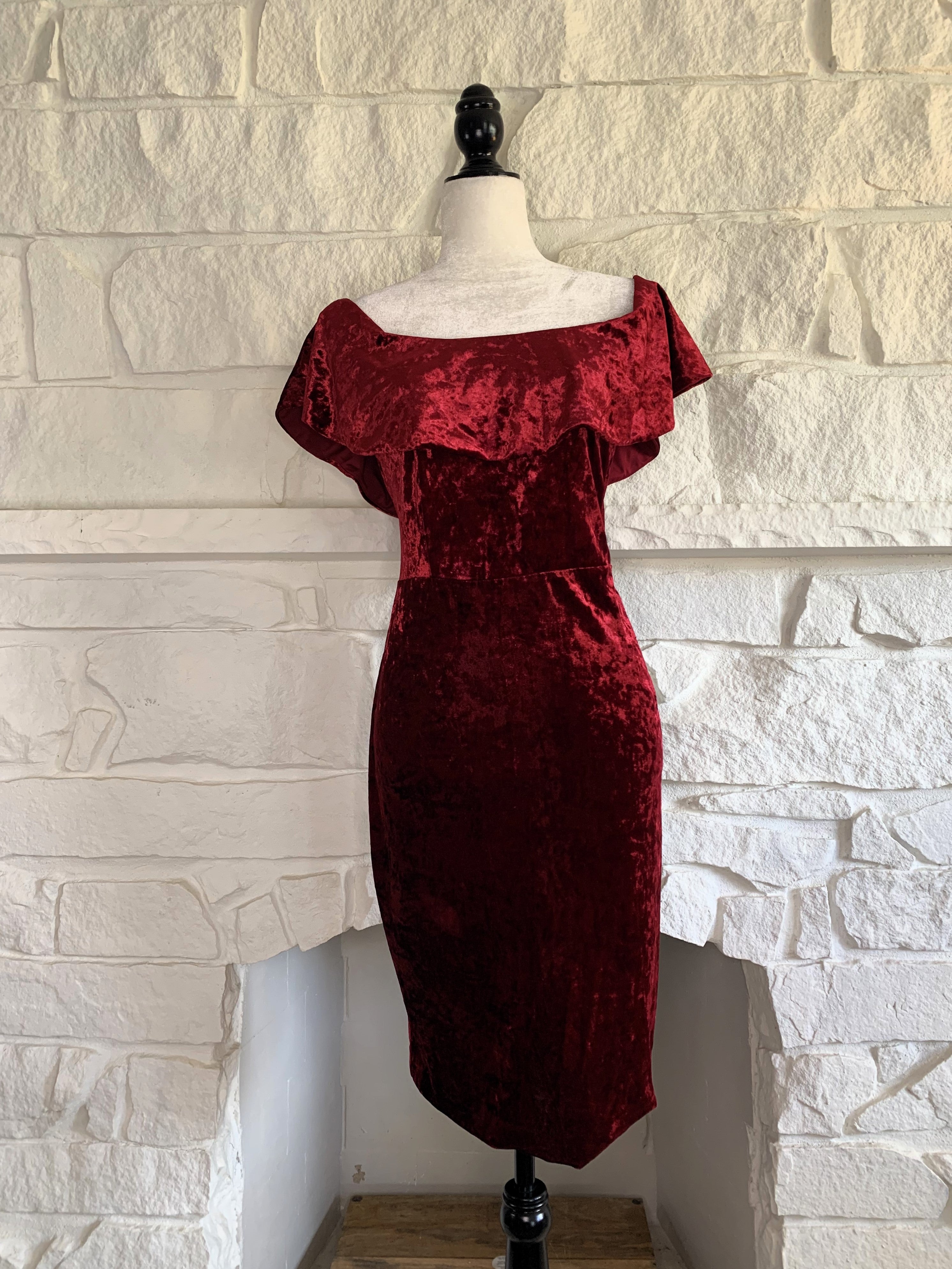 Red Velvet Dress