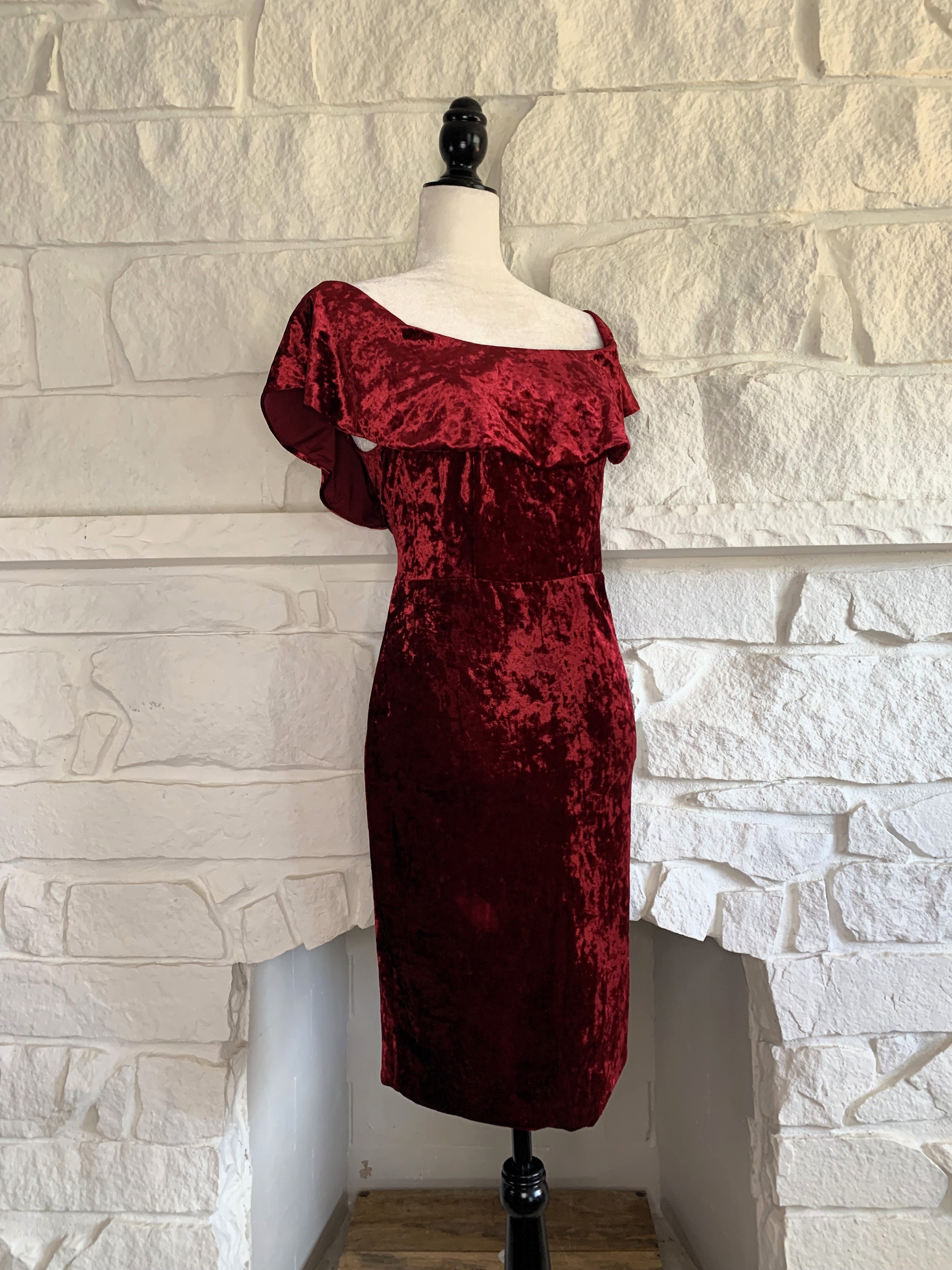 Red Velvet Dress