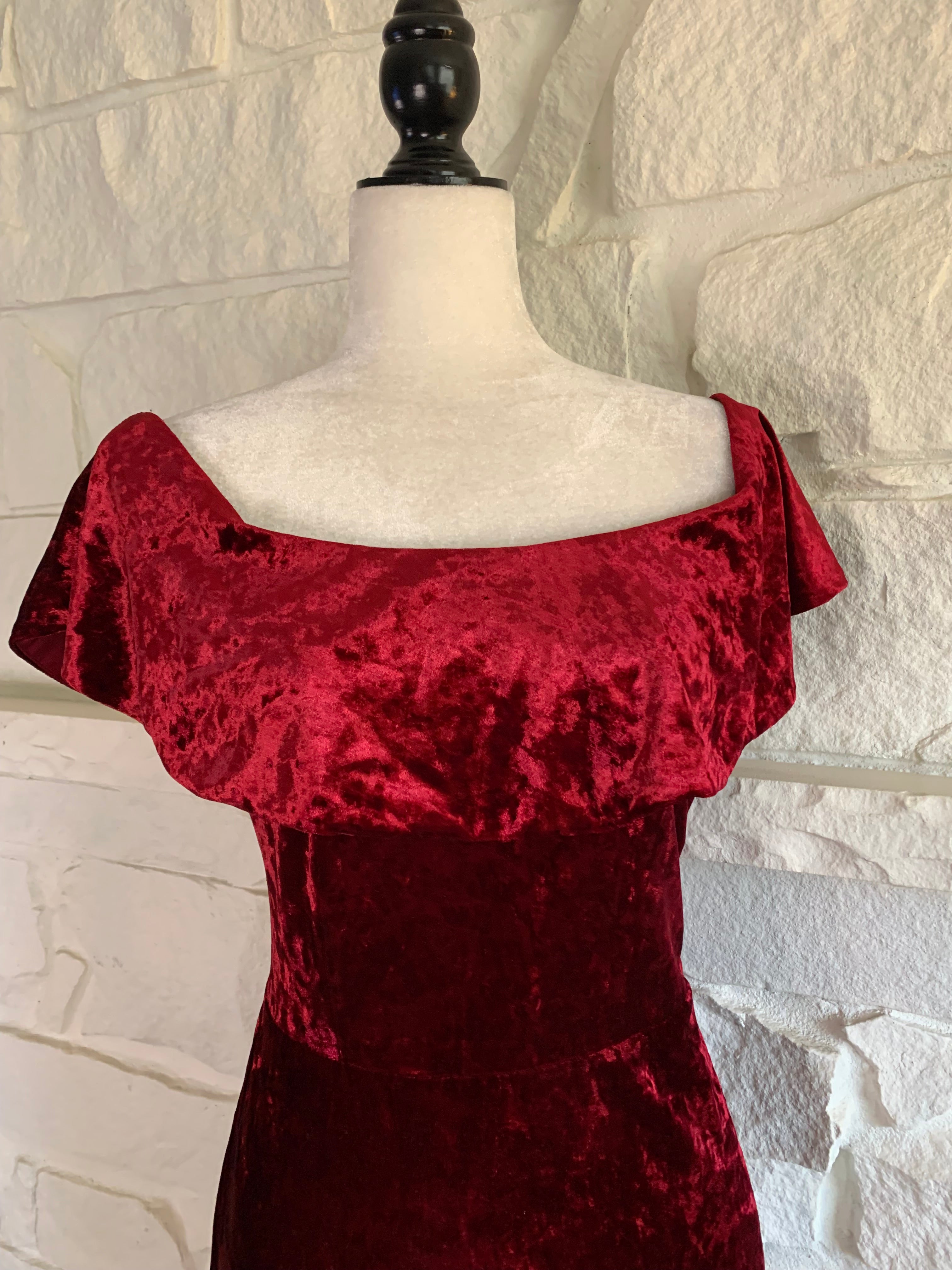 Red Velvet Dress