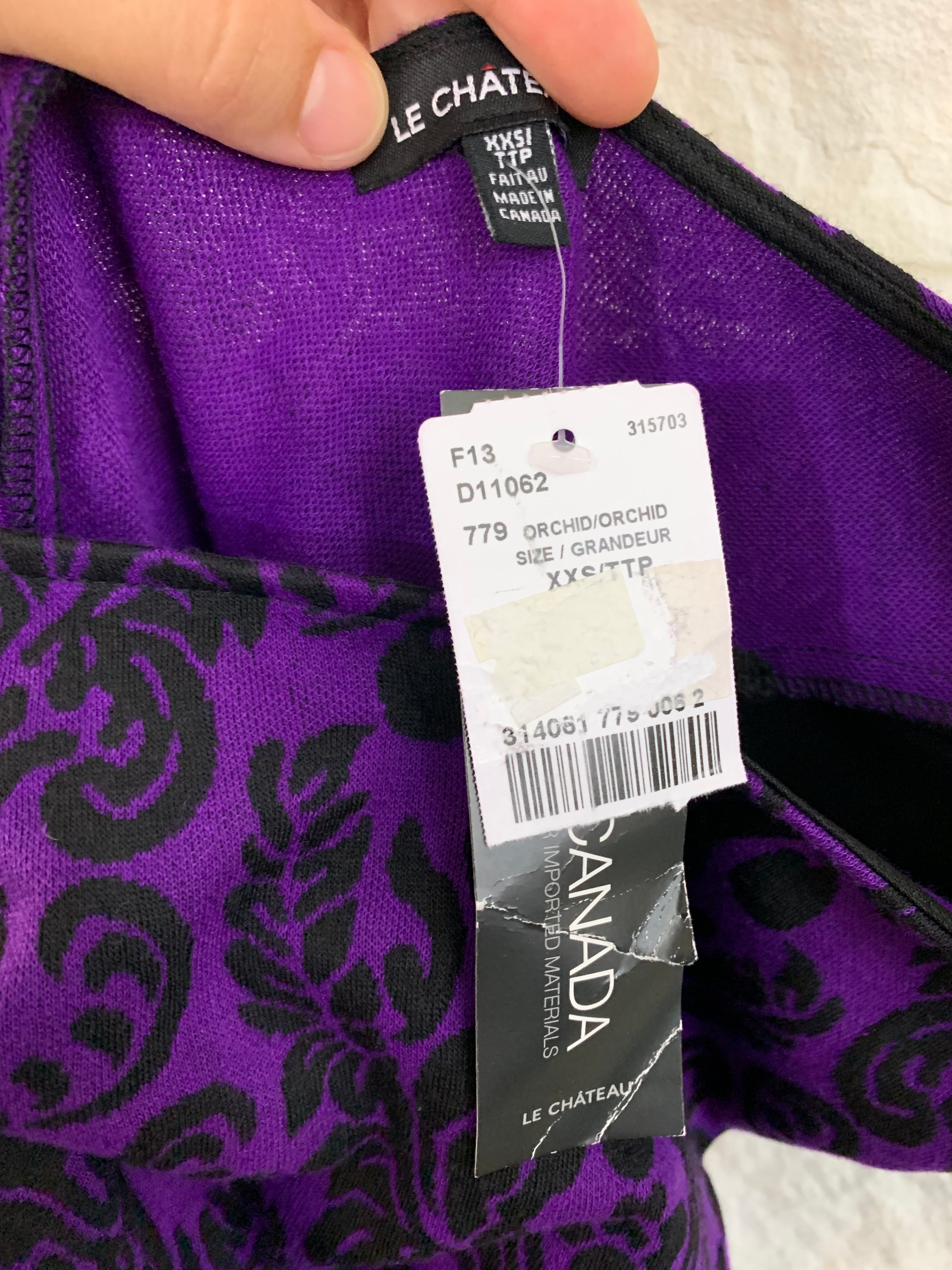 Purple Damask Dress