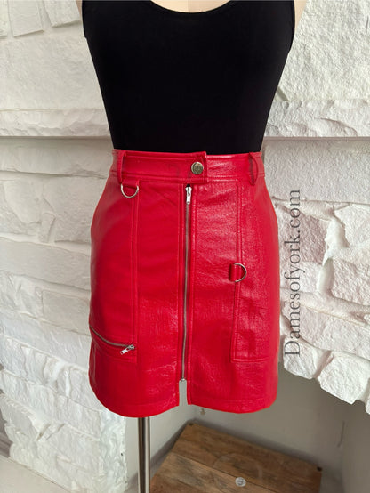 Red Mini Skirt