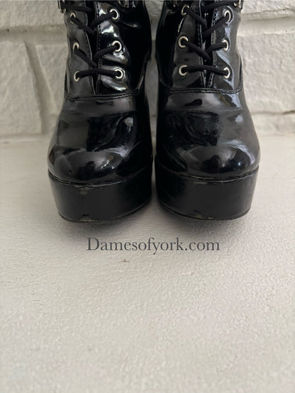 Pleaser Electra Lace-Up Boots