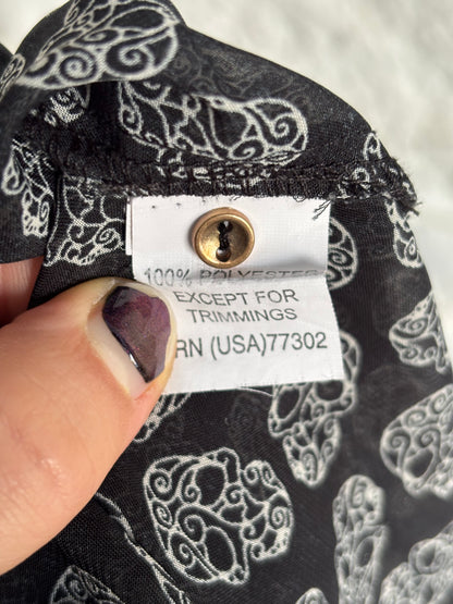 Gilded Sugar Skull Blouse