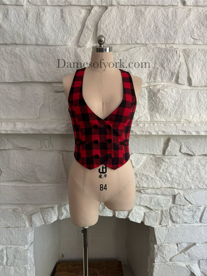 Plaid Vest