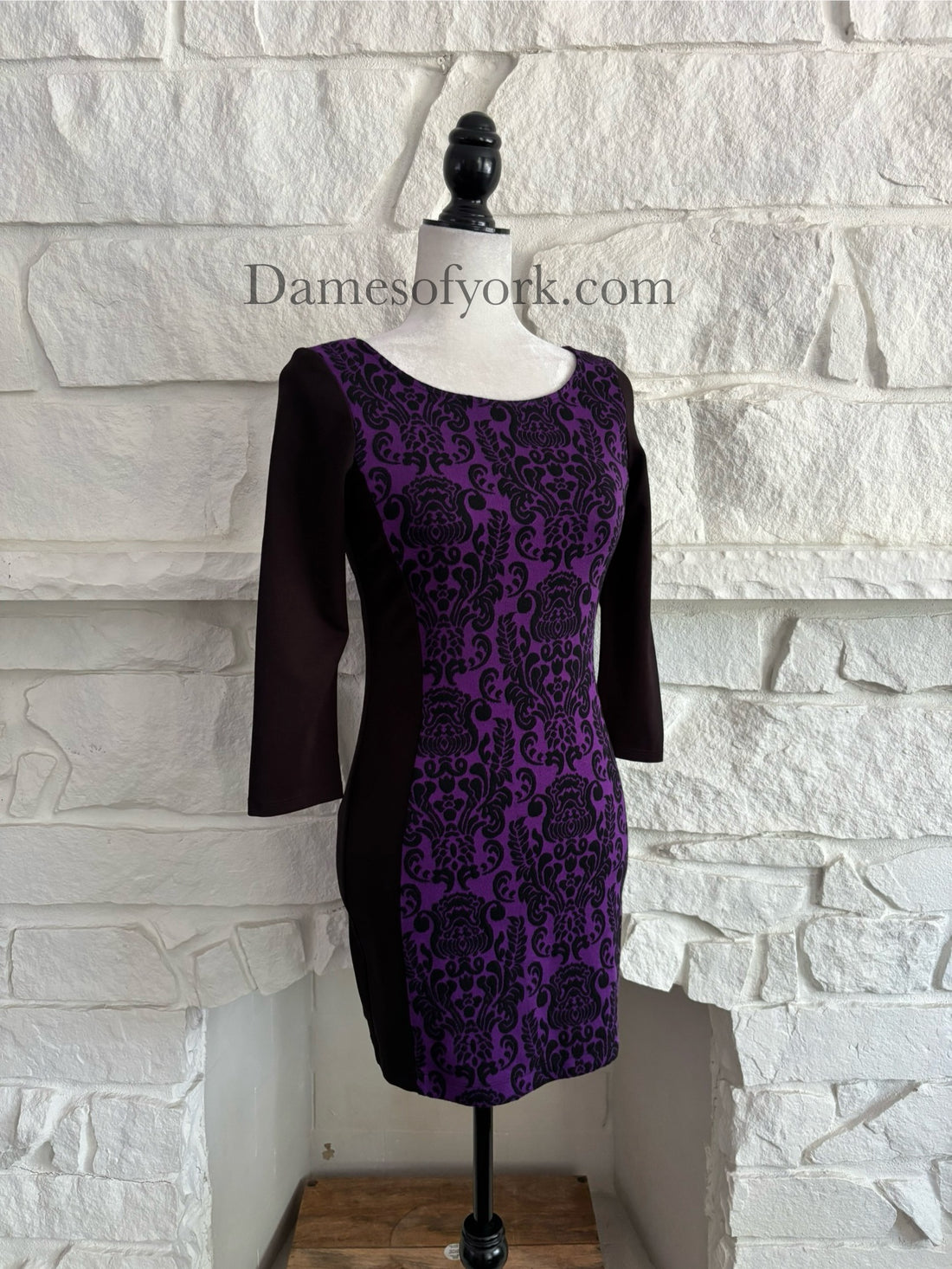 Purple Damask Dress