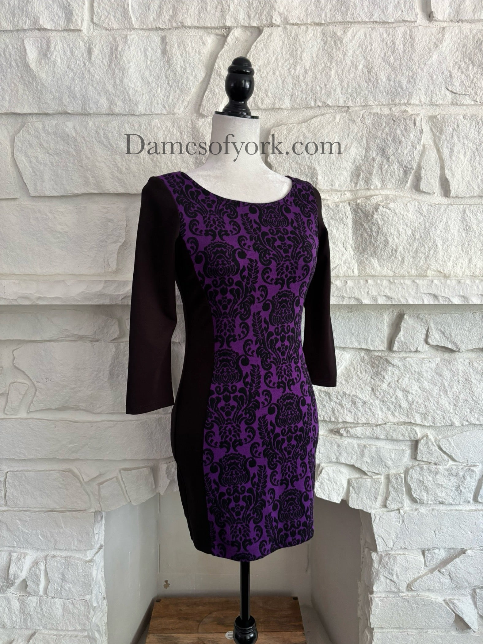 Purple Damask Dress