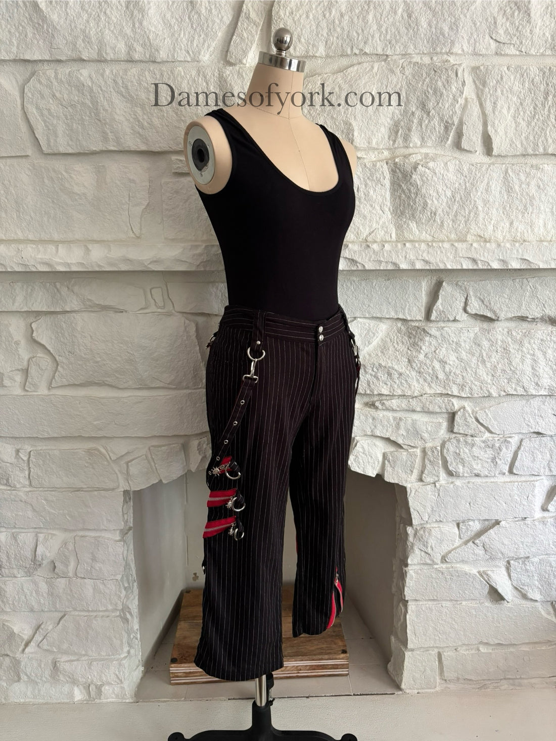 Pinstripe Bondage Pants