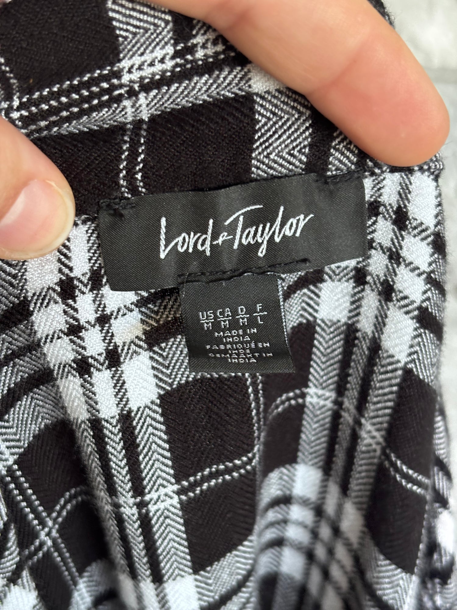 Plaid Laceback Shirt