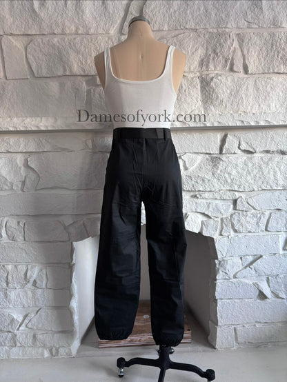 Back view of the Utility Lock Cargo Pants showing the tapered silhouette with elastic ankle cuffs.