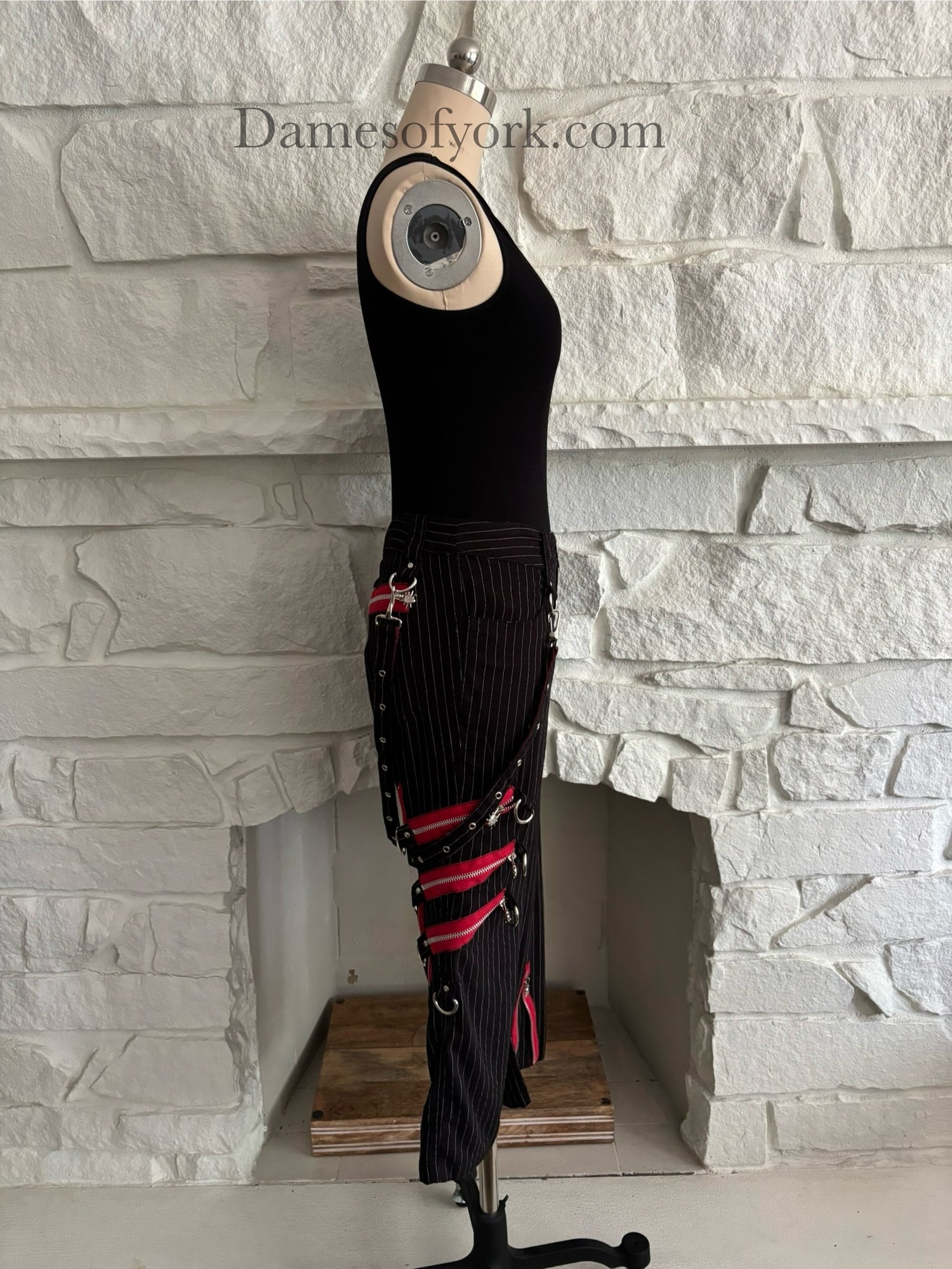 Pinstripe Bondage Pants