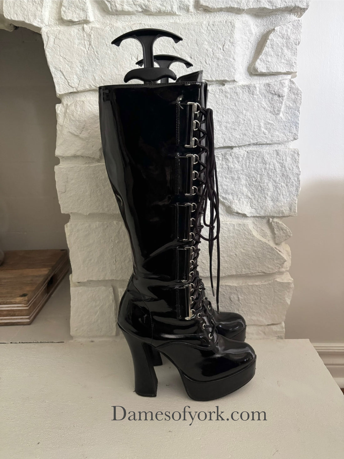 Pleaser Electra Lace-Up Boots