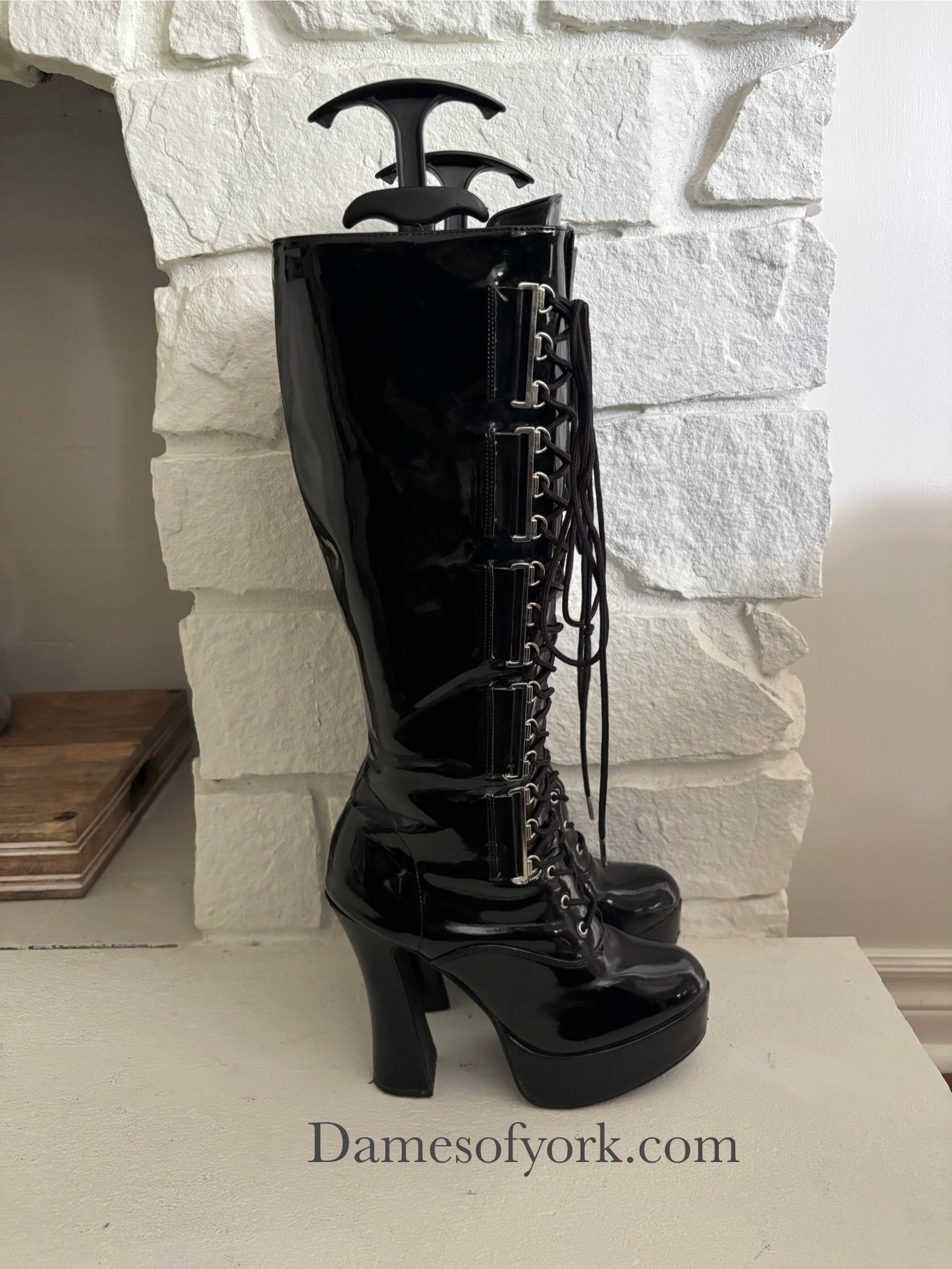 Pleaser Electra Lace-Up Boots