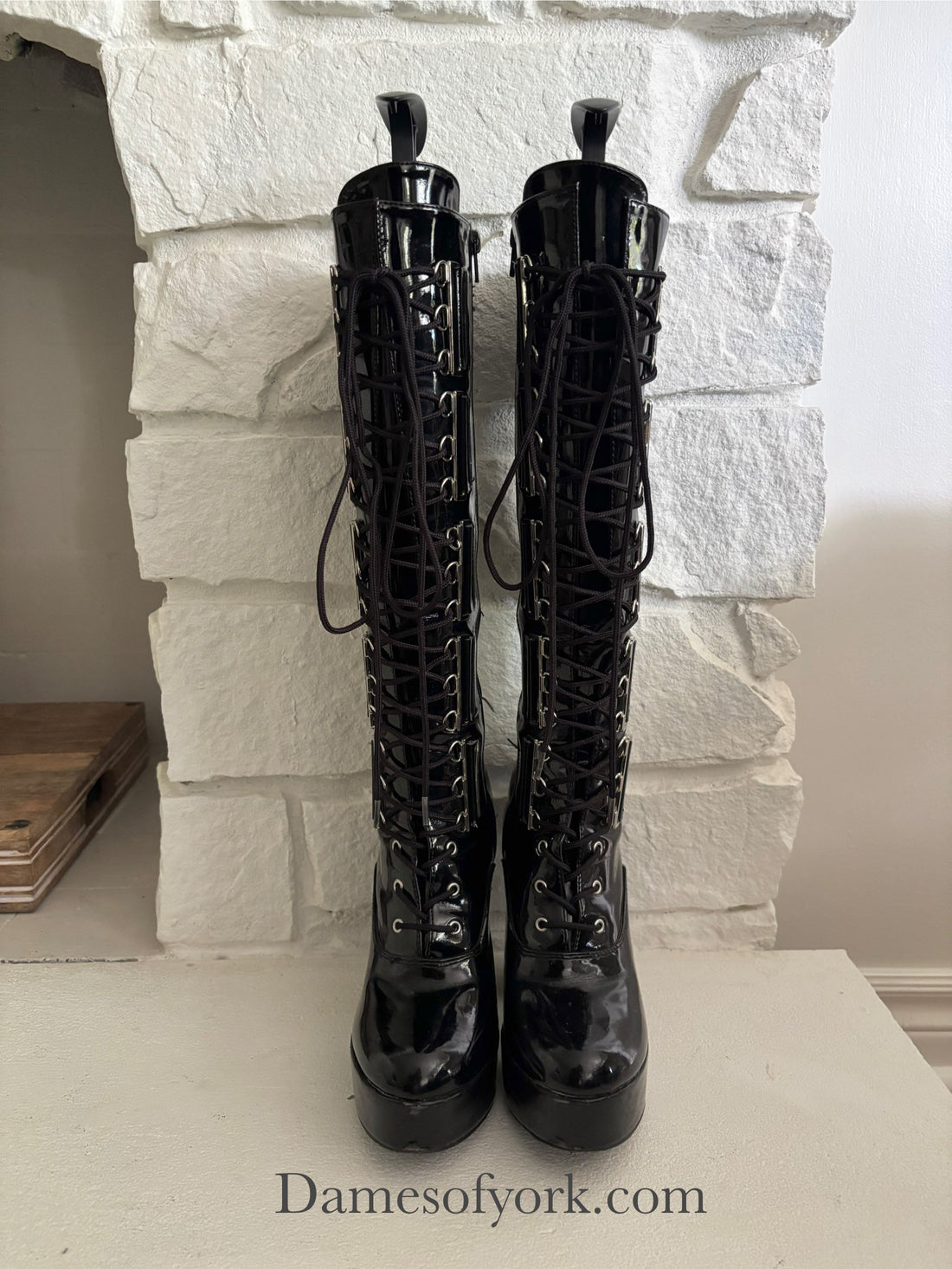 Pleaser Electra Lace-Up Boots