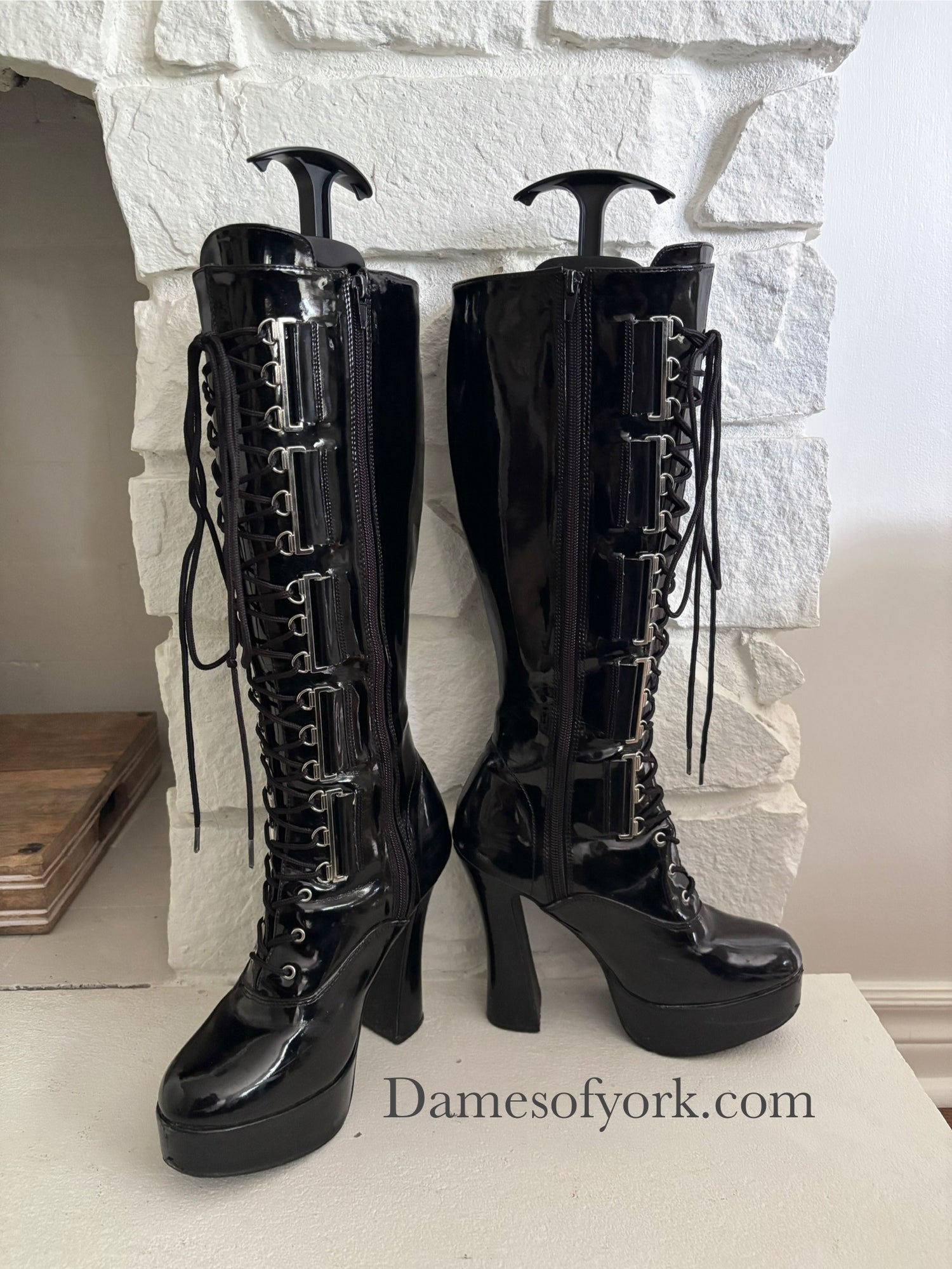 Pleaser Electra Lace-Up Boots