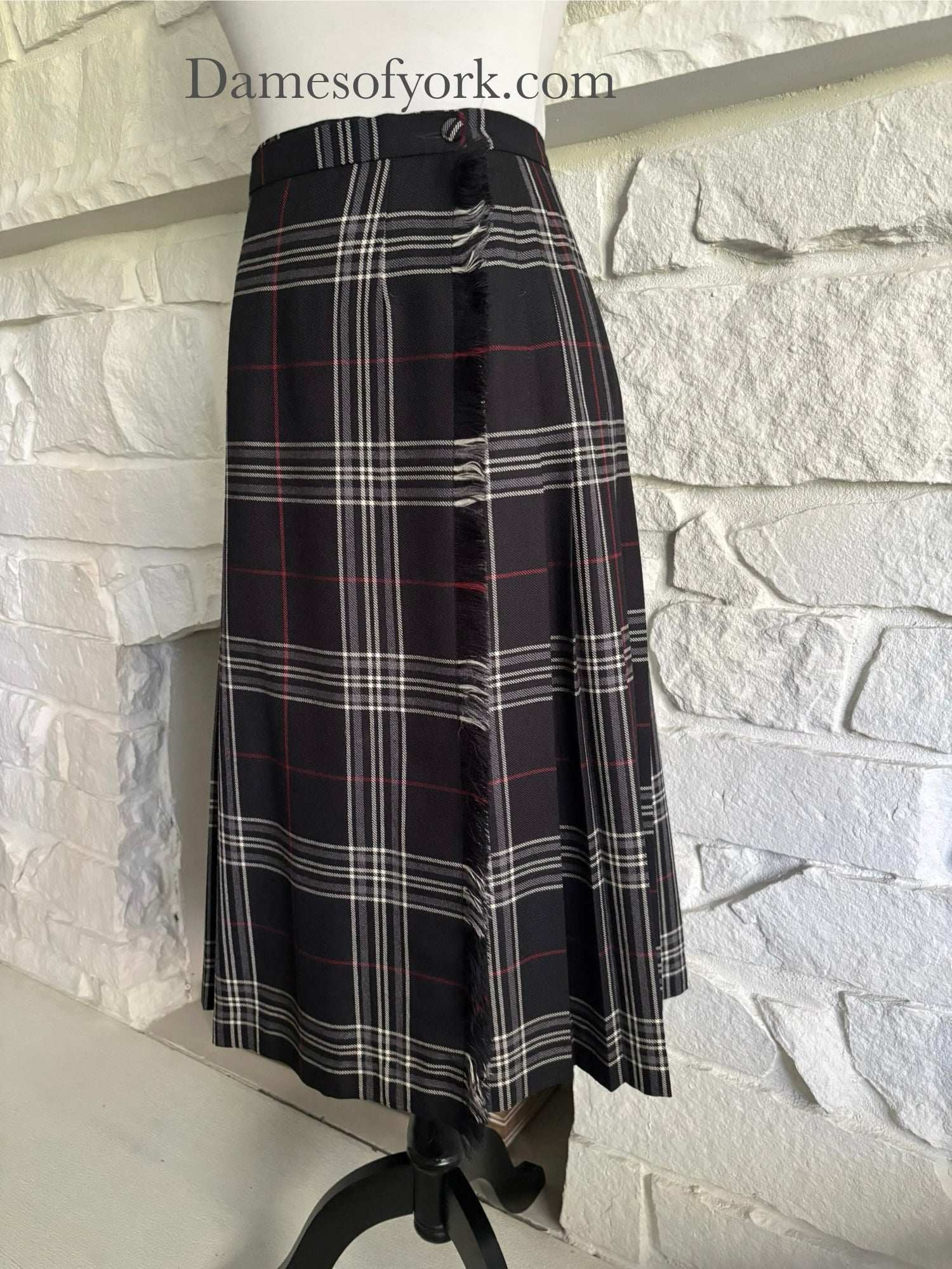 Fireside Plaid Wrap Skirt