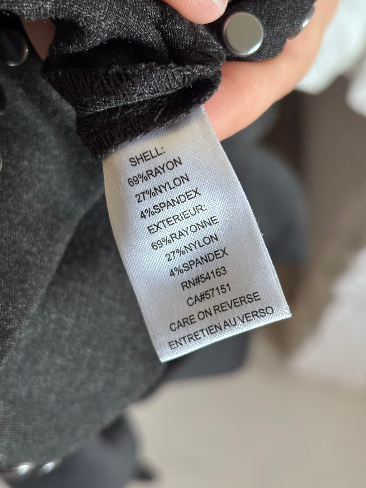Graphite Rivet Dress