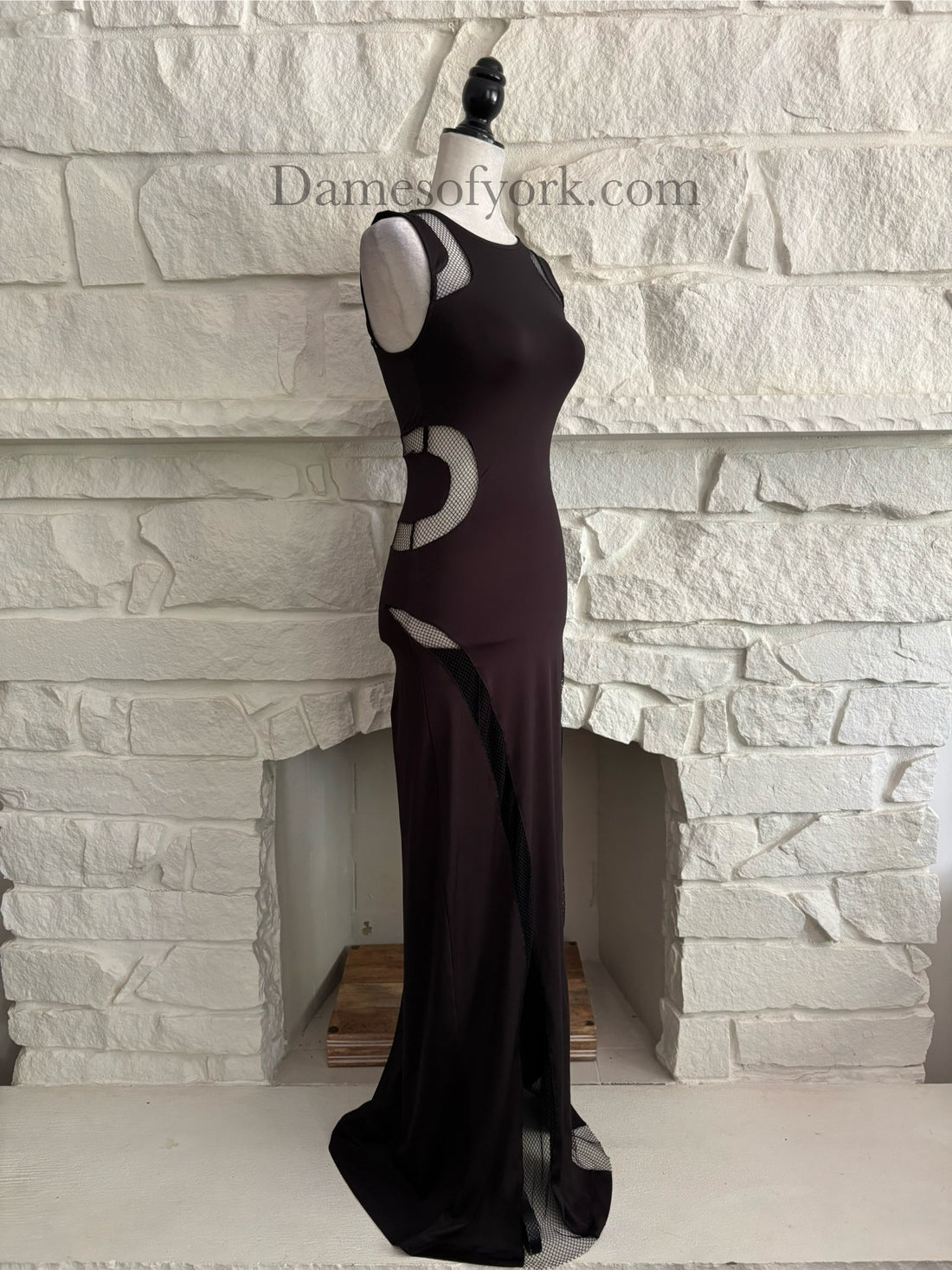 Cut to Black Maxi Dress