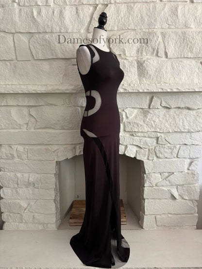 Cut to Black Maxi Dress