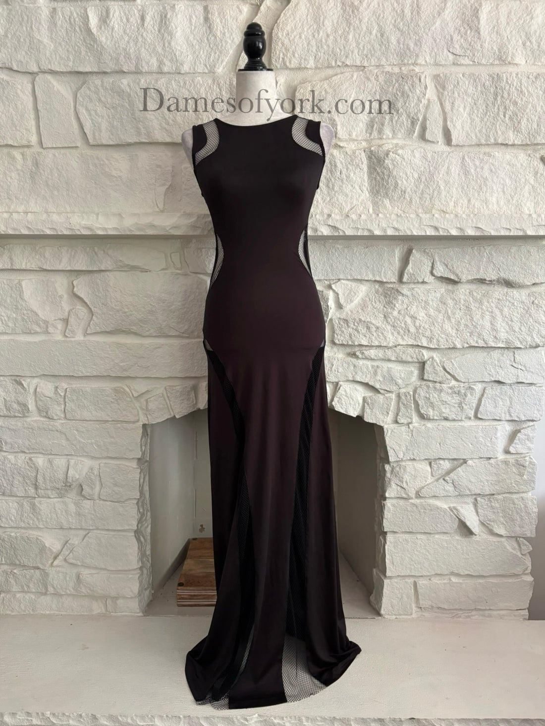 Cut to Black Maxi Dress