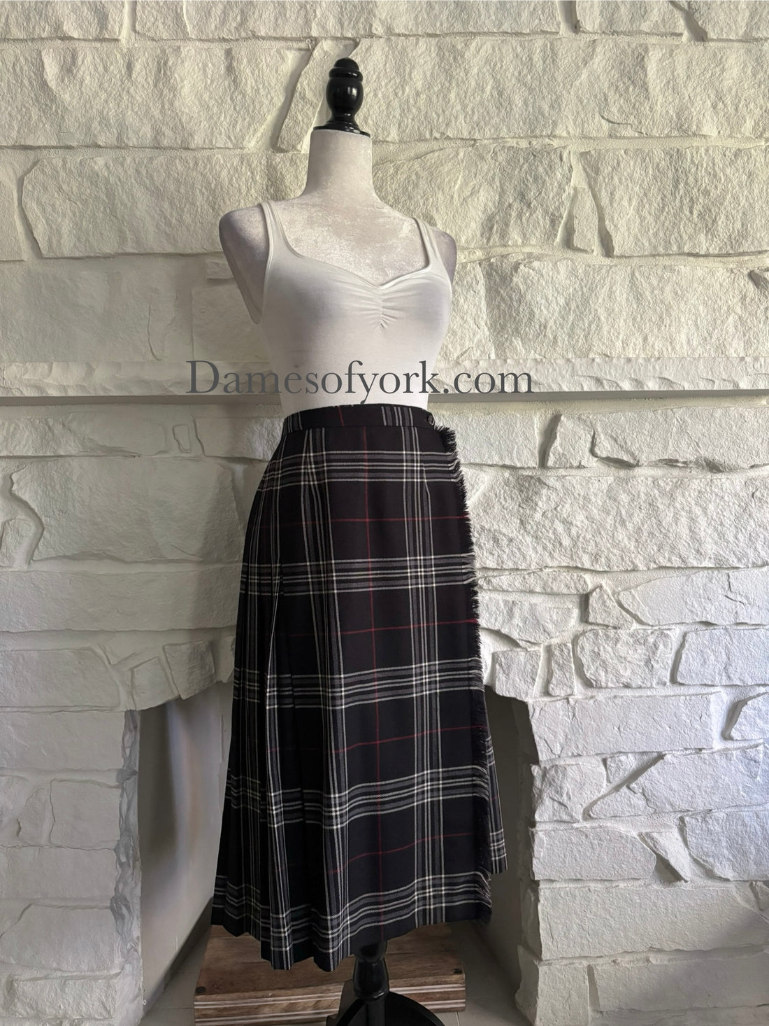 Fireside Plaid Wrap Skirt