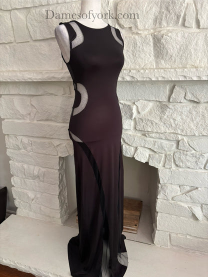 Cut to Black Maxi Dress