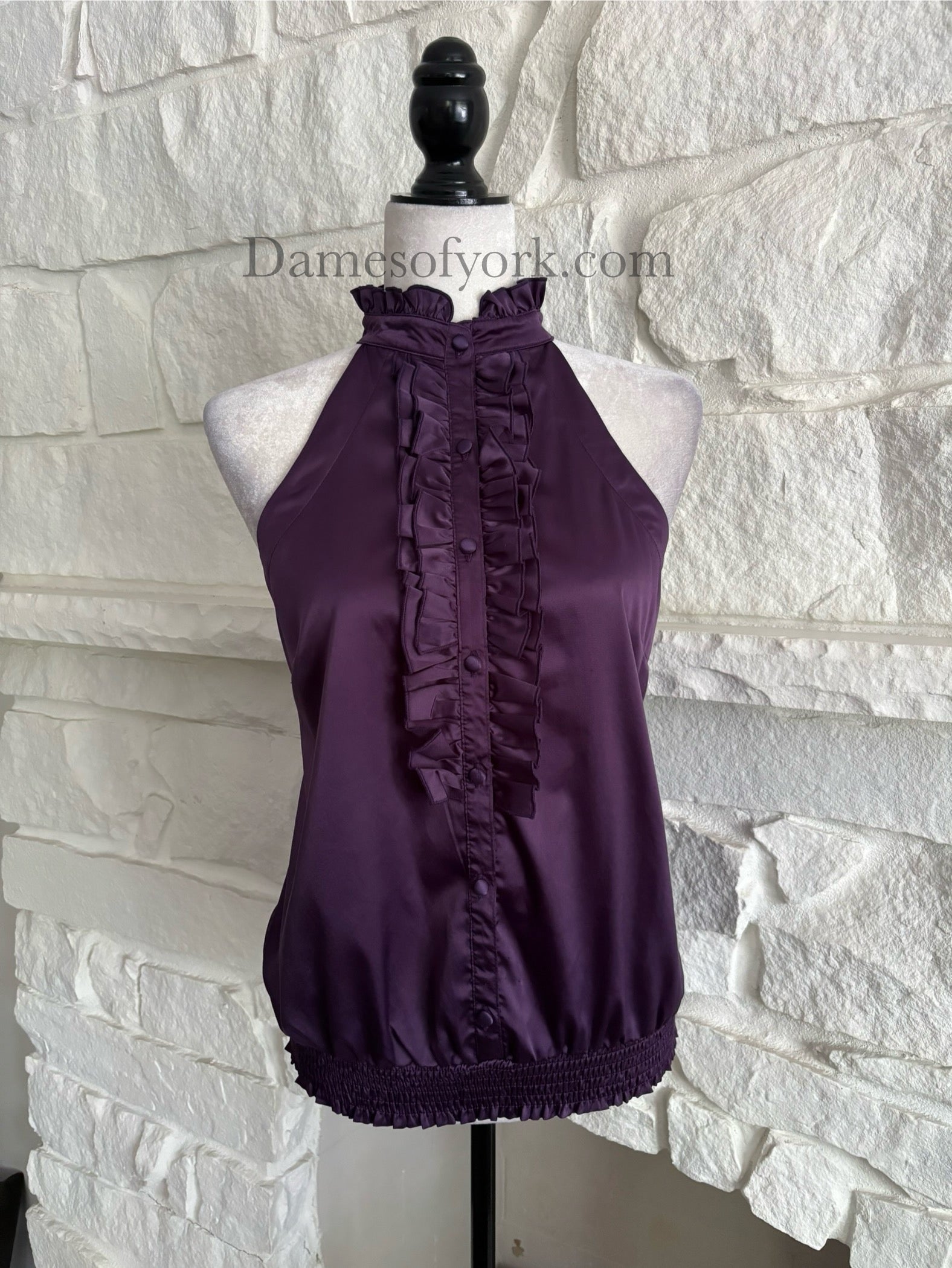 Midnight Agenda Halter Blouse