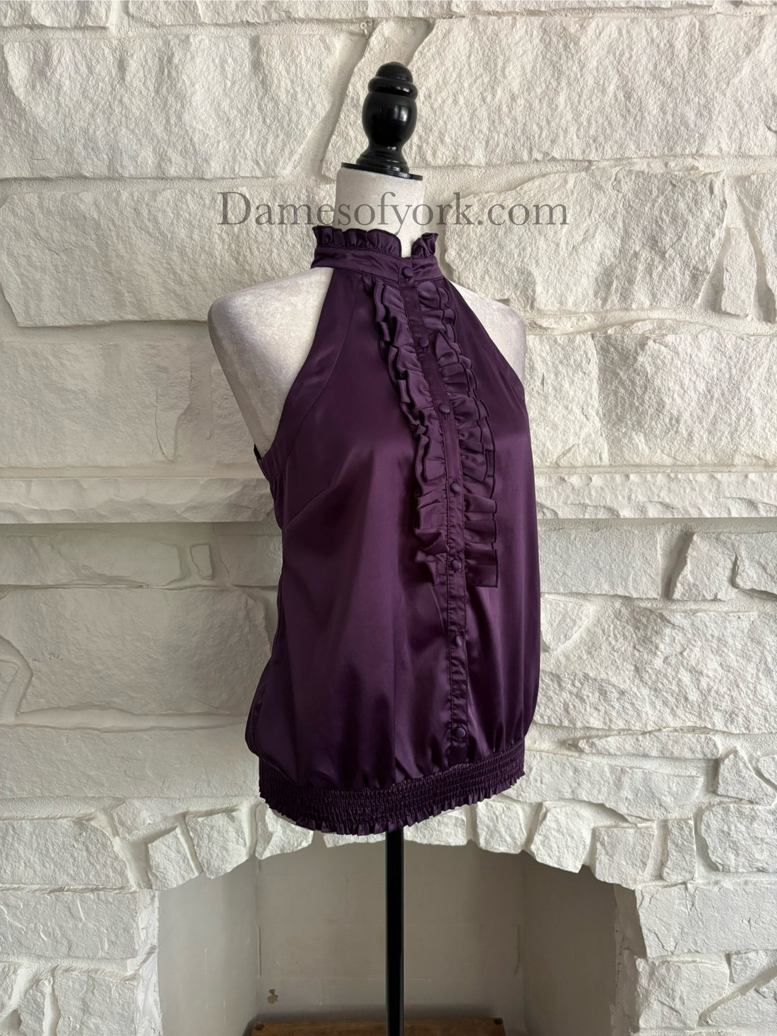 Midnight Agenda Halter Blouse