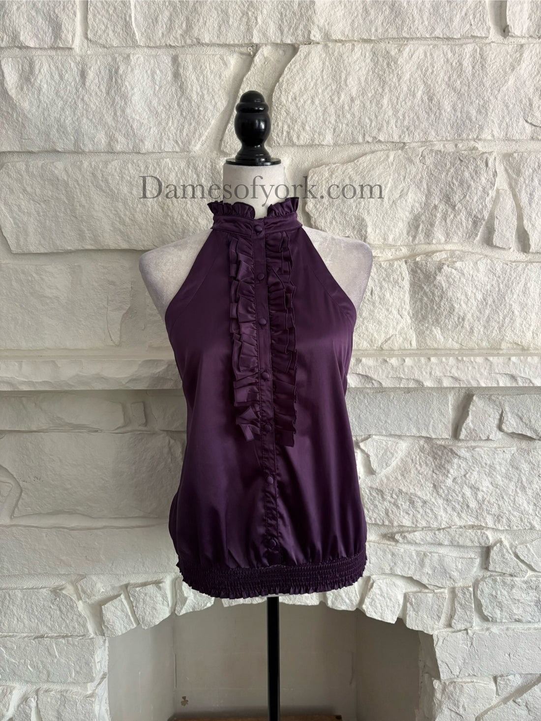 Midnight Agenda Halter Blouse
