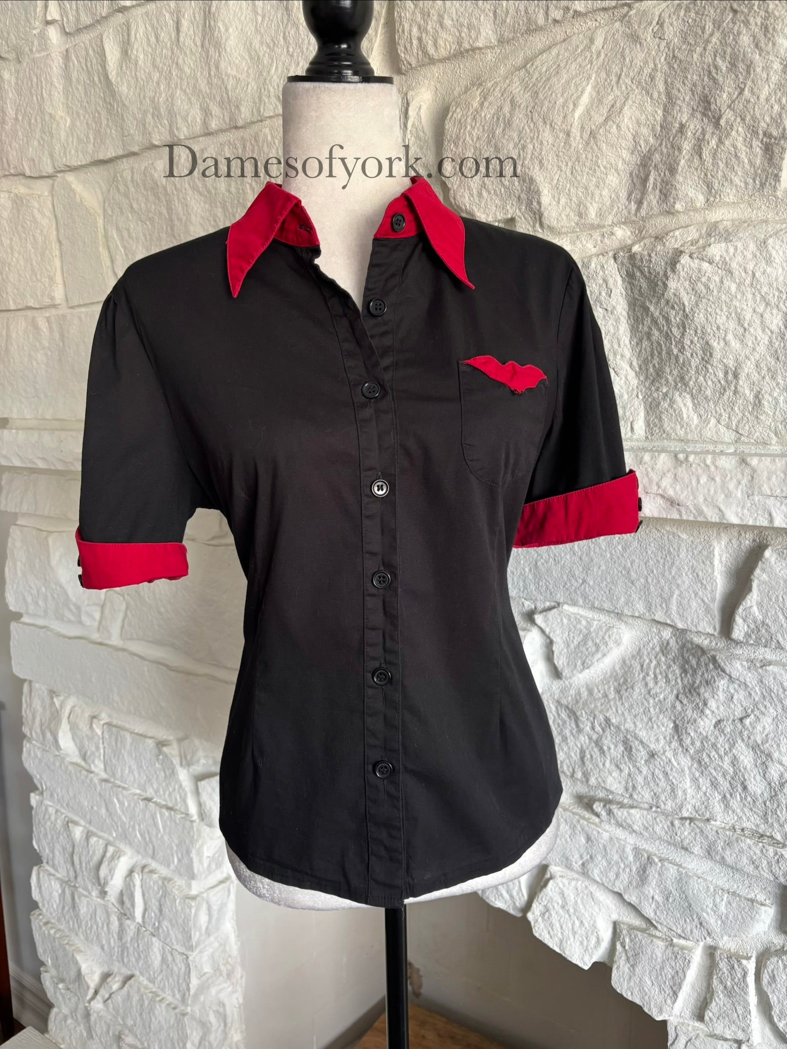Batwing Button-Up Shirt