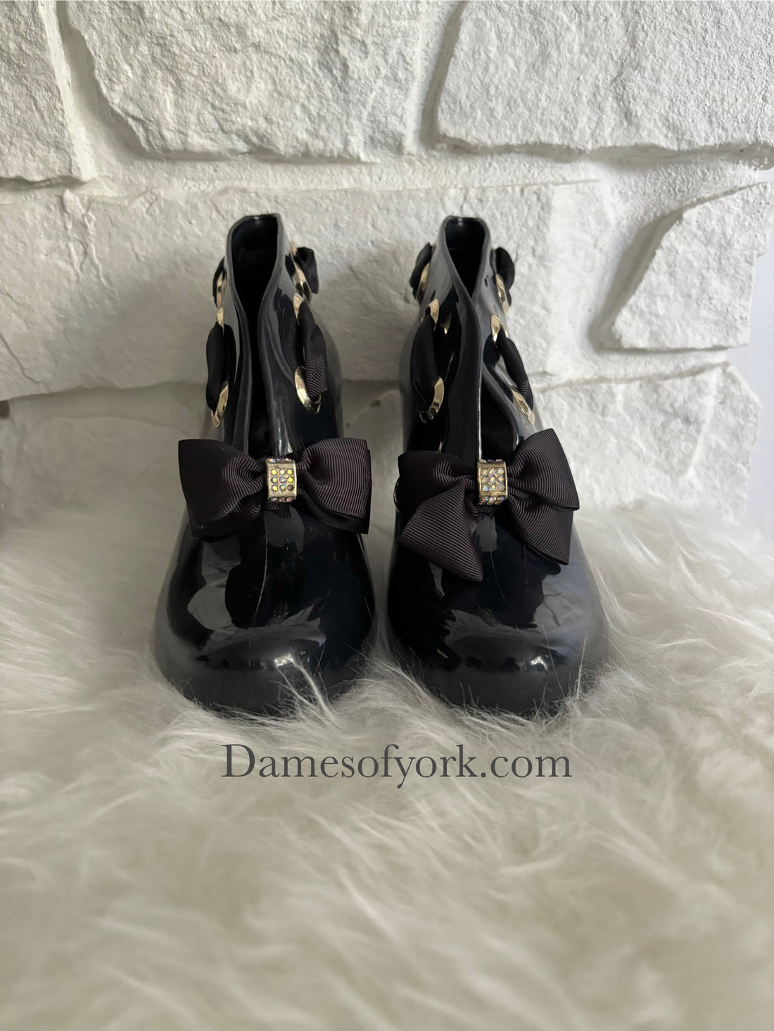 Gilded Bow Heels